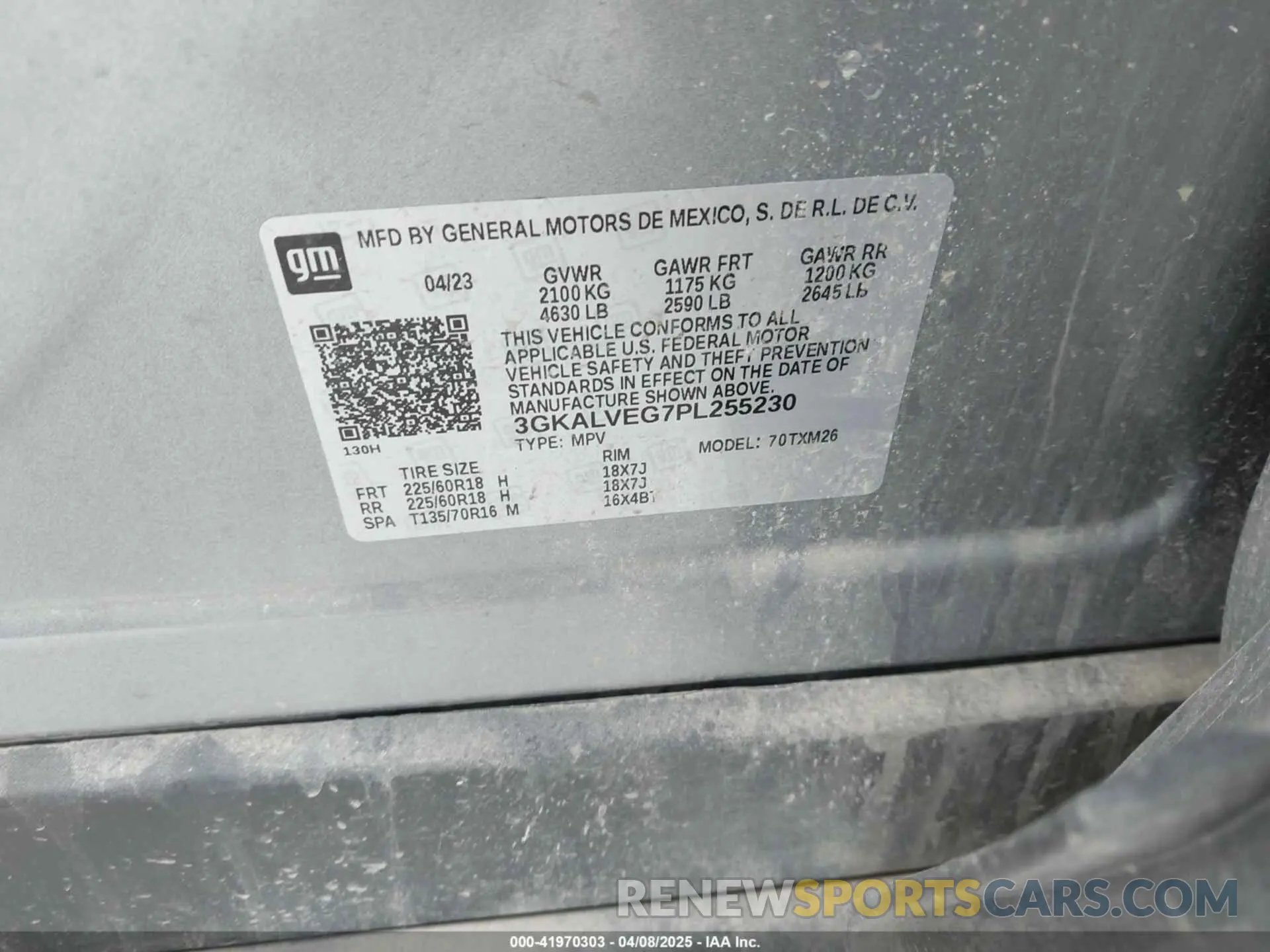 9 Photograph of a damaged car 3GKALVEG7PL255230 GMC TERRAIN 2023