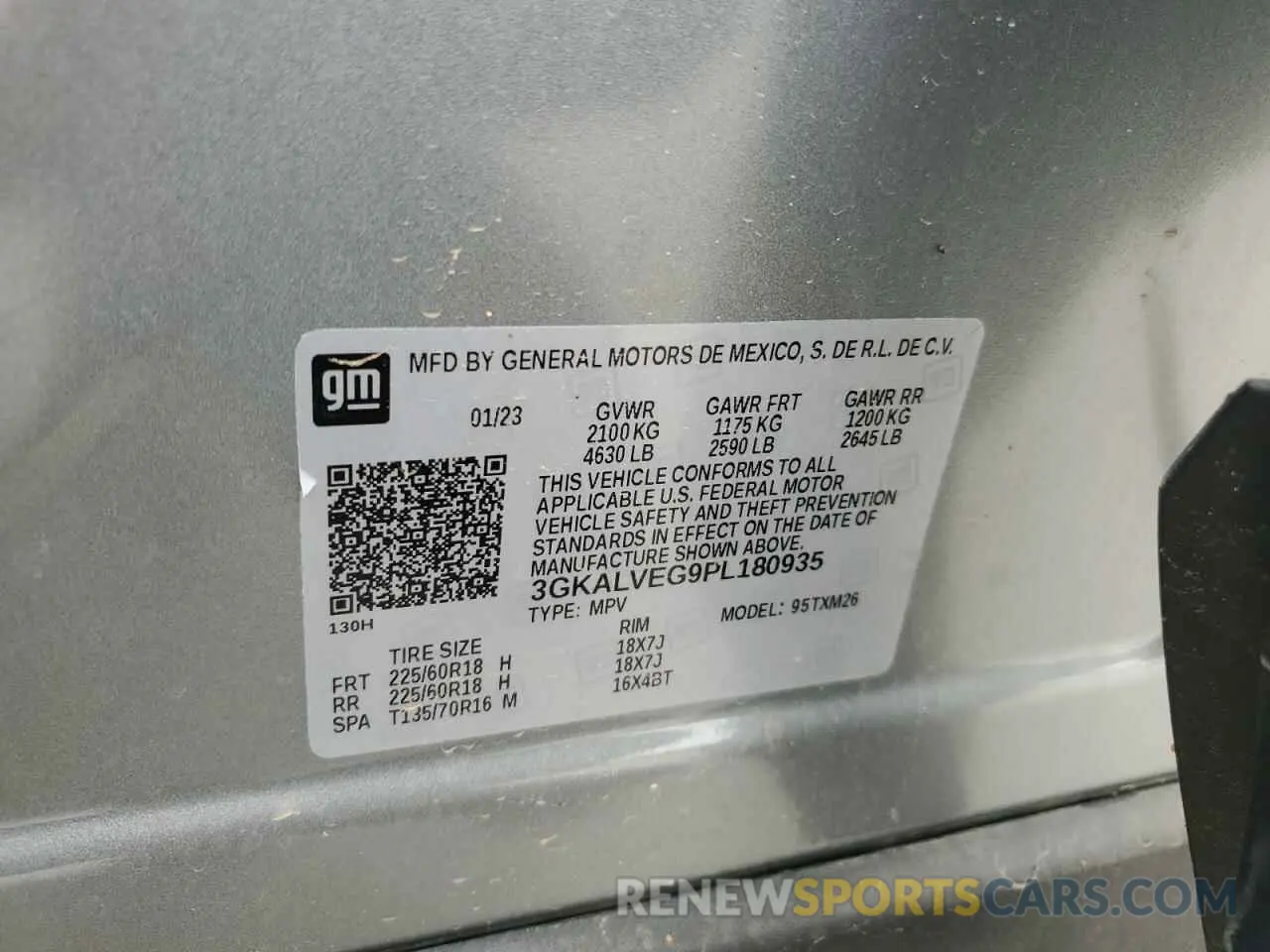 15 Photograph of a damaged car 3GKALVEG9PL180935 GMC TERRAIN 2023