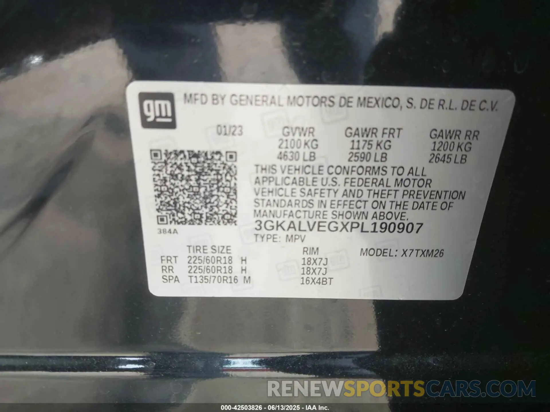 9 Photograph of a damaged car 3GKALVEGXPL190907 GMC TERRAIN 2023