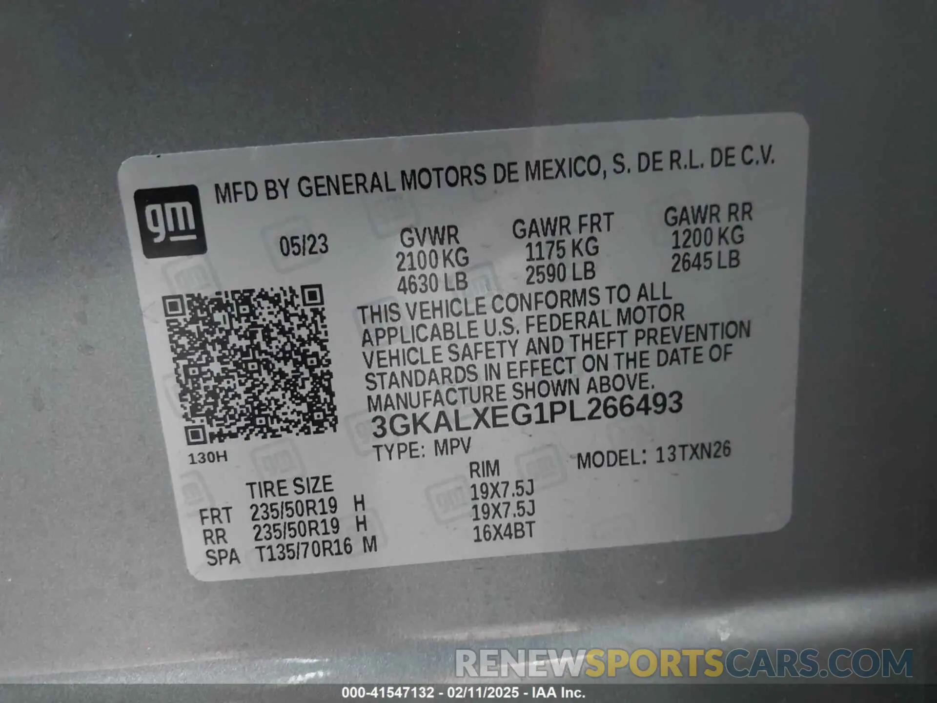 9 Photograph of a damaged car 3GKALXEG1PL266493 GMC TERRAIN 2023
