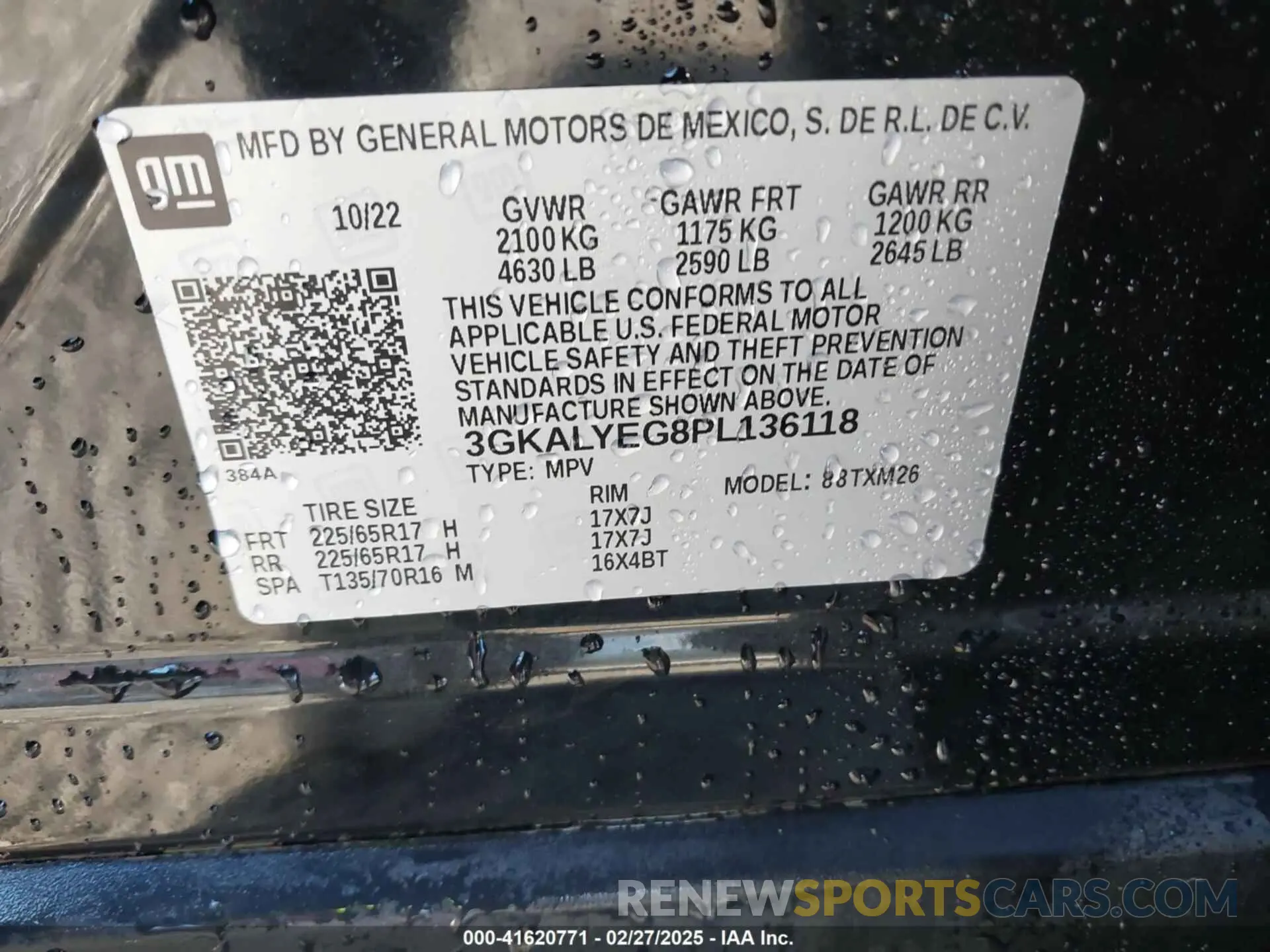 9 Photograph of a damaged car 3GKALYEG8PL136118 GMC TERRAIN 2023