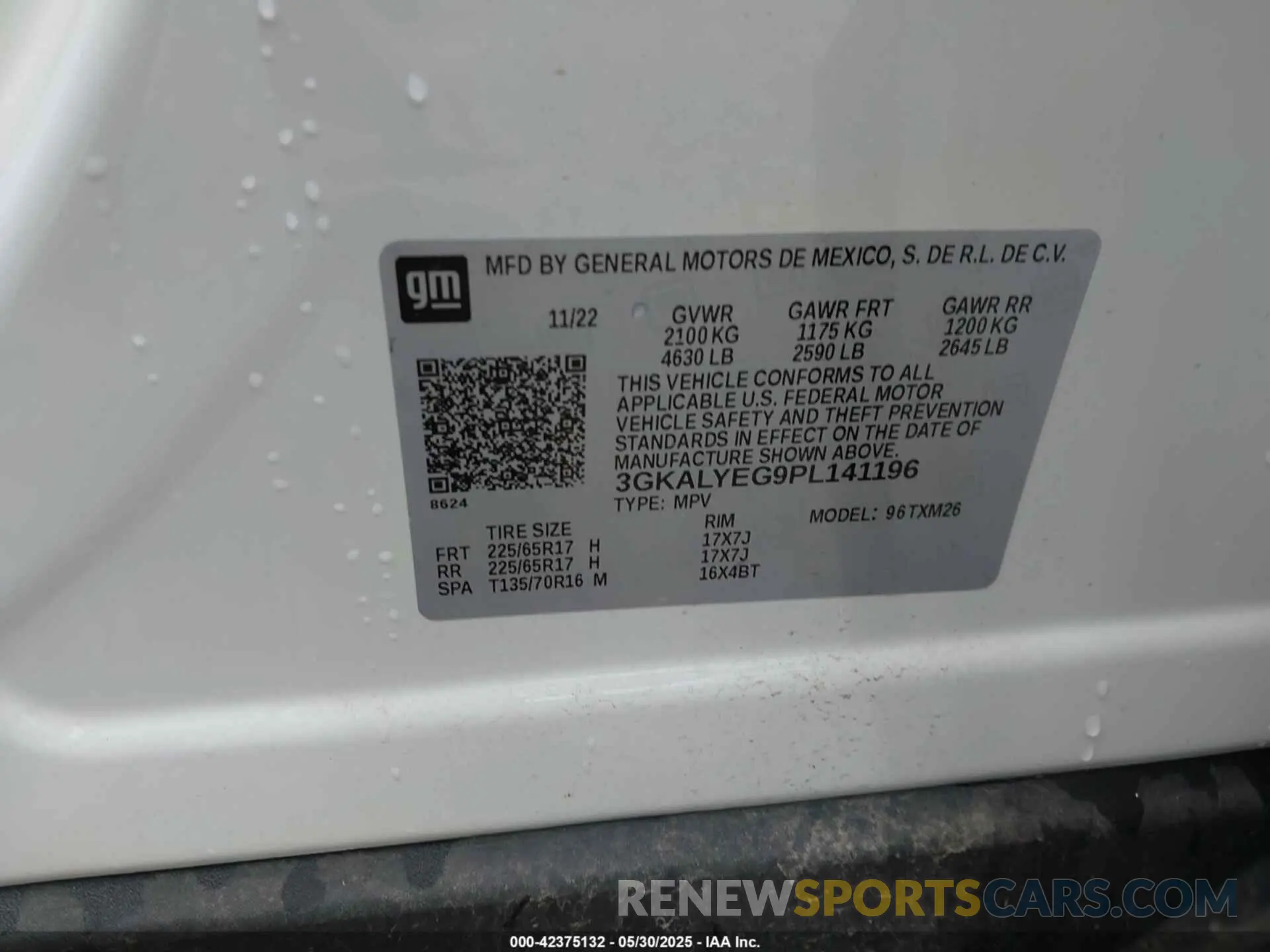 9 Photograph of a damaged car 3GKALYEG9PL141196 GMC TERRAIN 2023