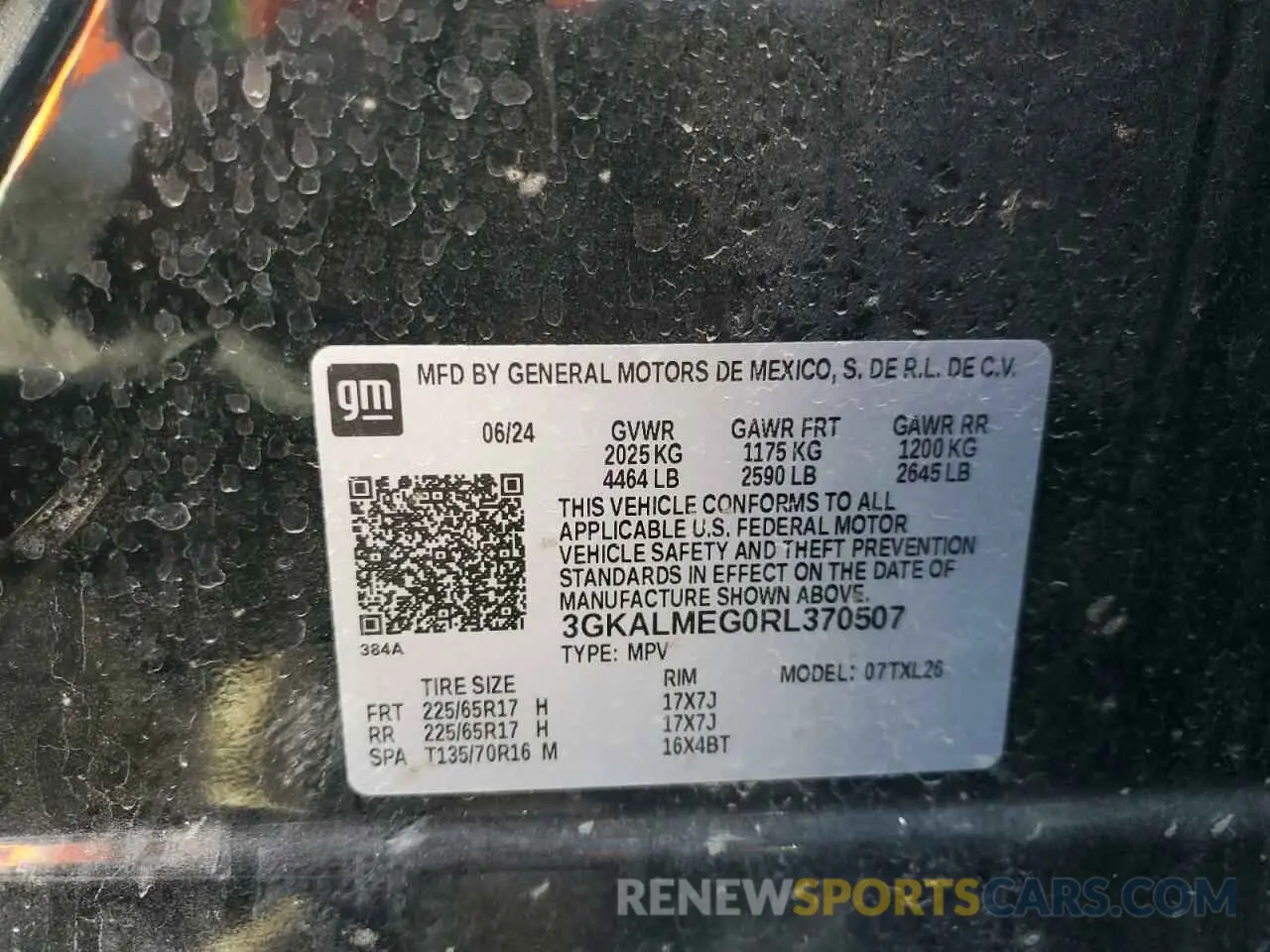 13 Photograph of a damaged car 3GKALMEG0RL370507 GMC TERRAIN 2024