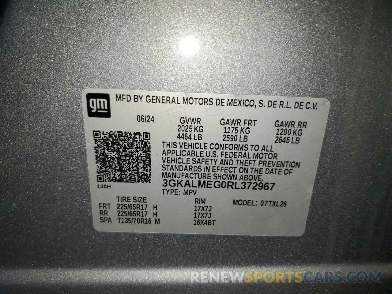 13 Photograph of a damaged car 3GKALMEG0RL372967 GMC TERRAIN 2024