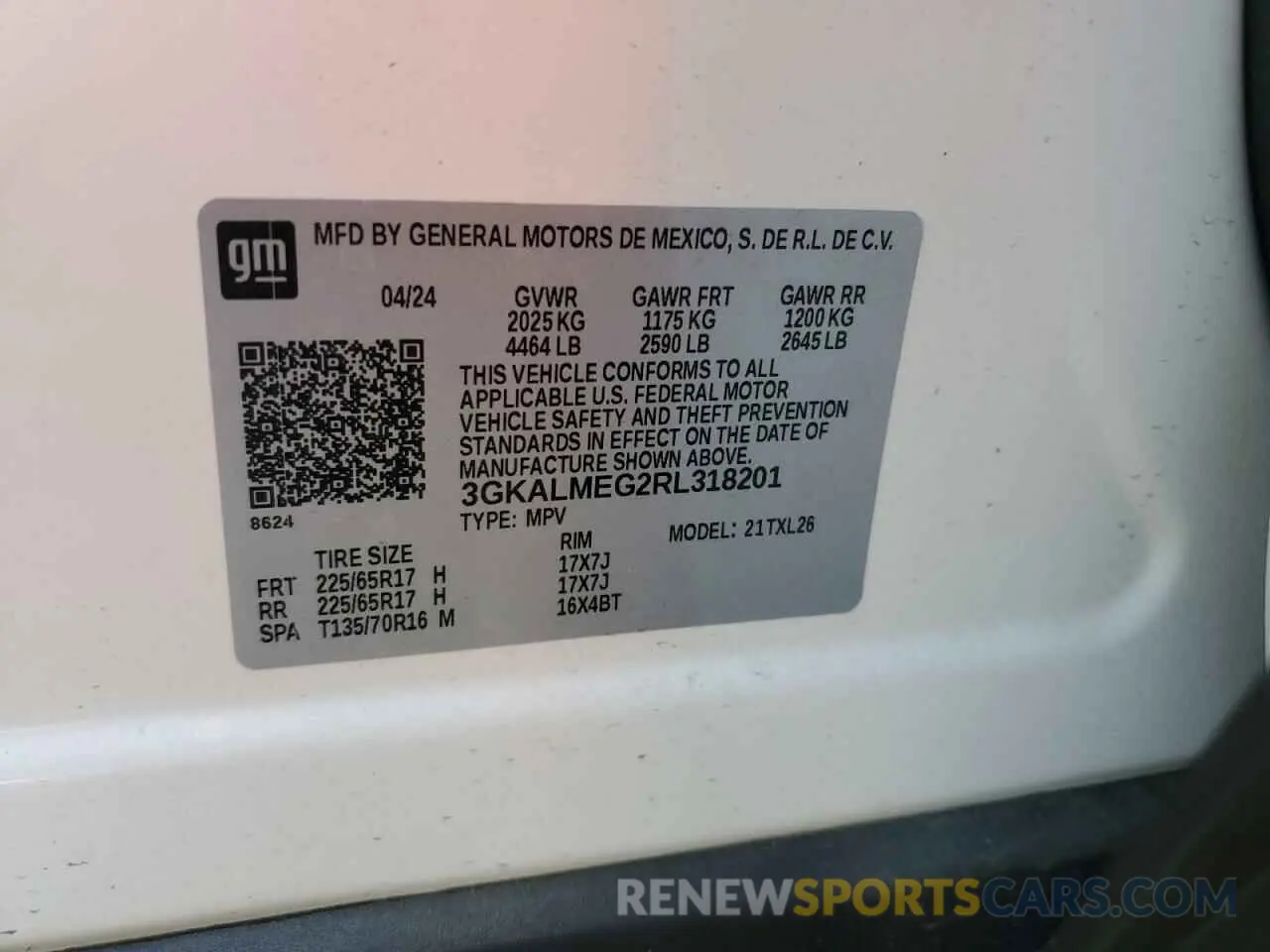13 Photograph of a damaged car 3GKALMEG2RL318201 GMC TERRAIN 2024