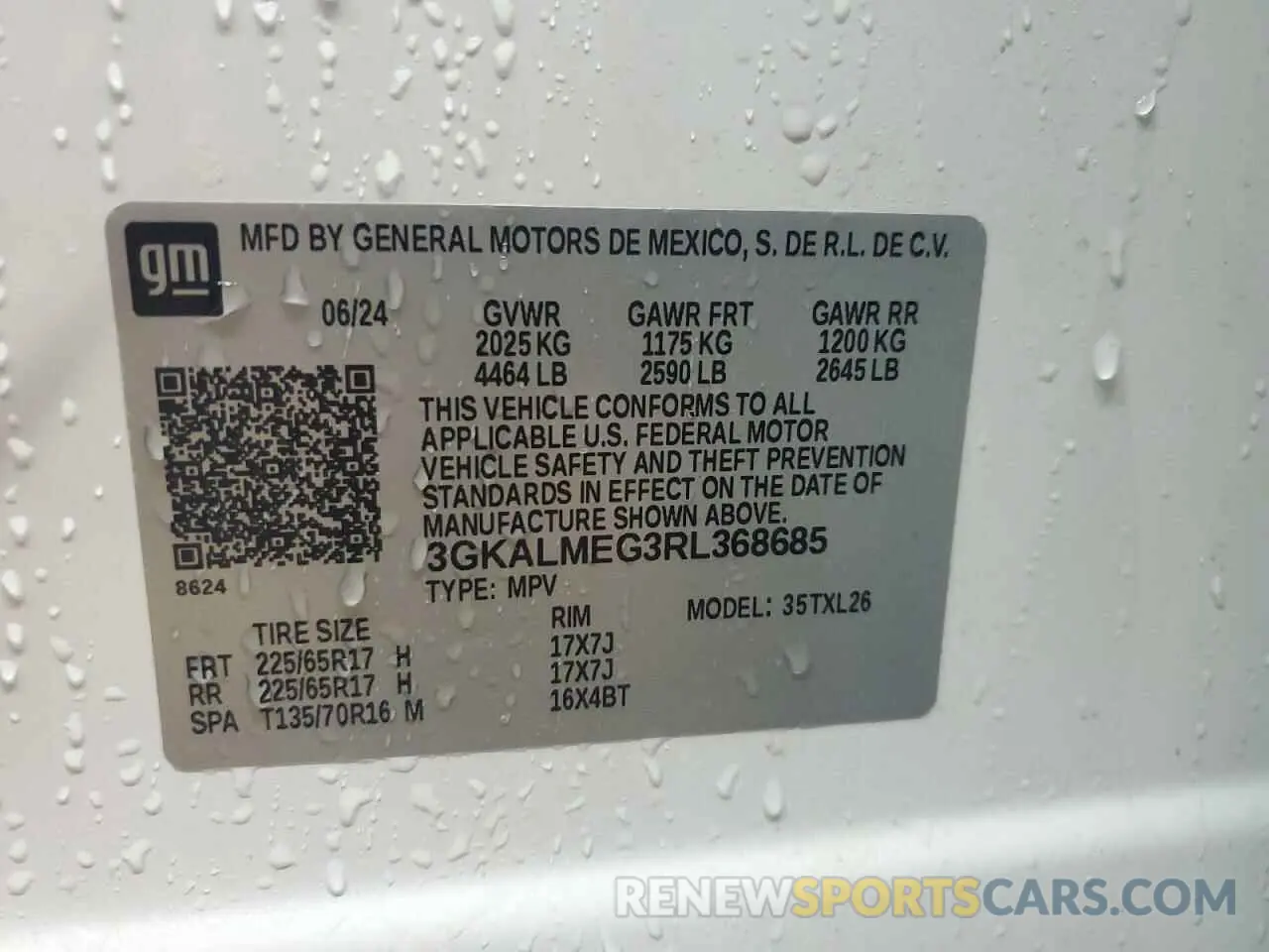 13 Photograph of a damaged car 3GKALMEG3RL368685 GMC TERRAIN 2024