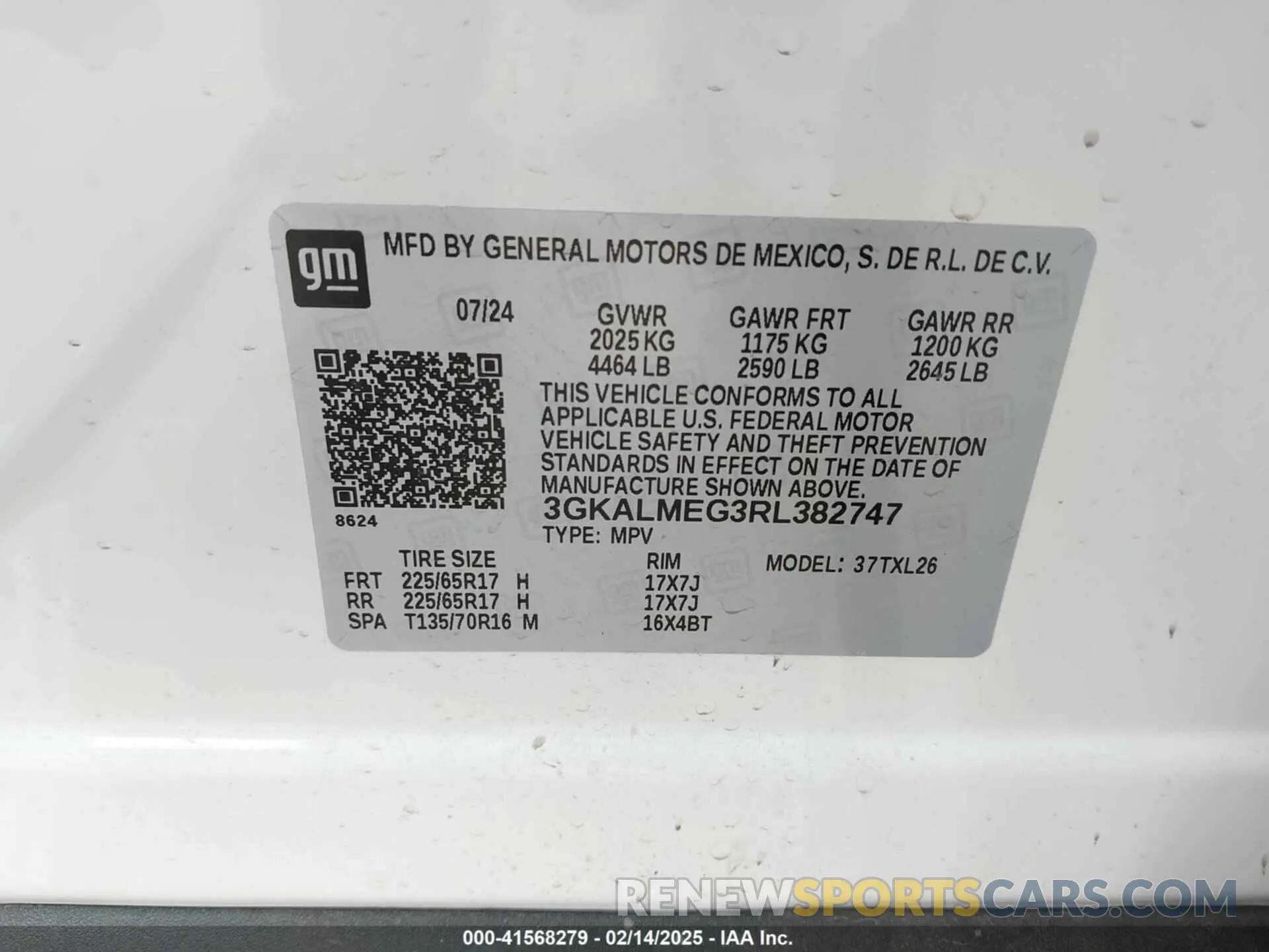 9 Photograph of a damaged car 3GKALMEG3RL382747 GMC TERRAIN 2024