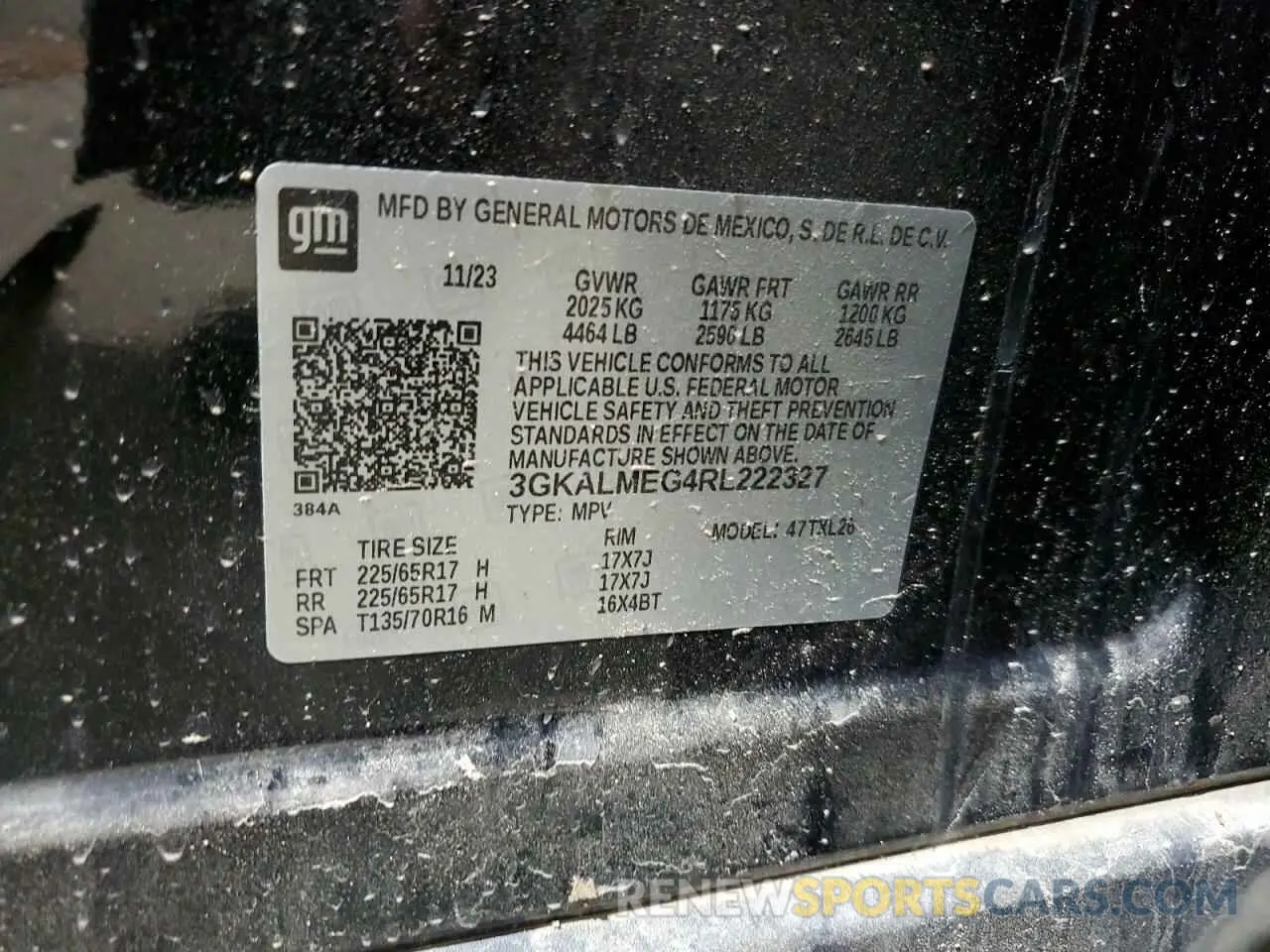 15 Photograph of a damaged car 3GKALMEG4RL222327 GMC TERRAIN 2024