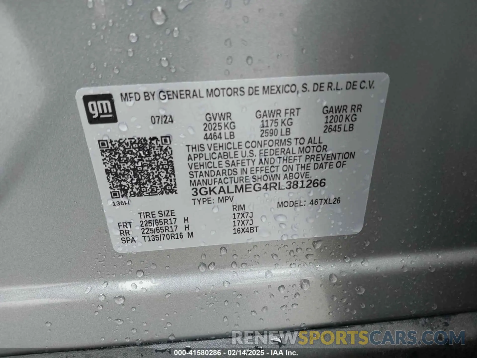 9 Photograph of a damaged car 3GKALMEG4RL381266 GMC TERRAIN 2024