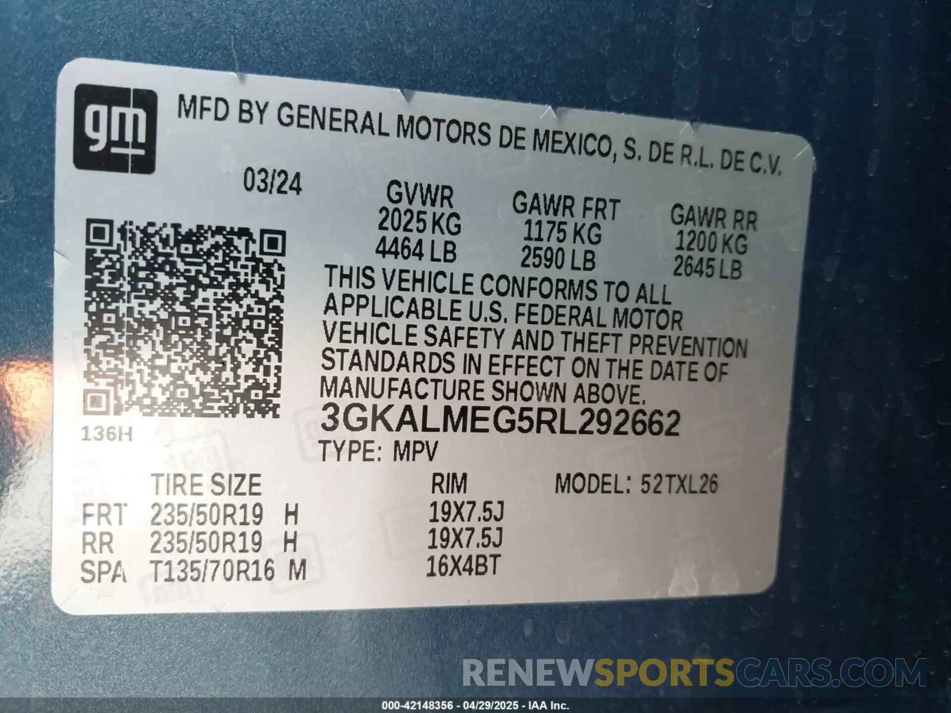 9 Photograph of a damaged car 3GKALMEG5RL292662 GMC TERRAIN 2024