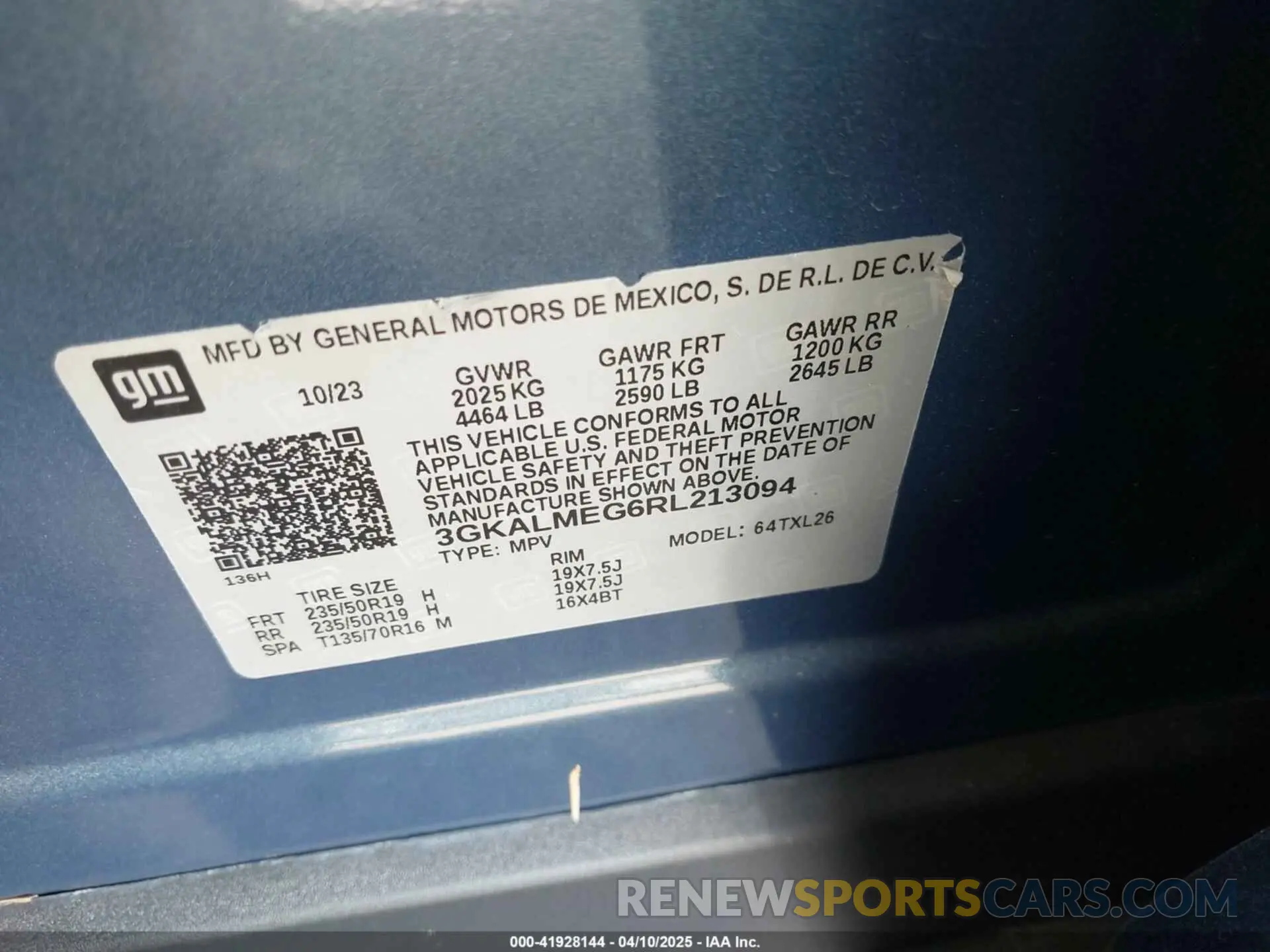 9 Photograph of a damaged car 3GKALMEG6RL213094 GMC TERRAIN 2024