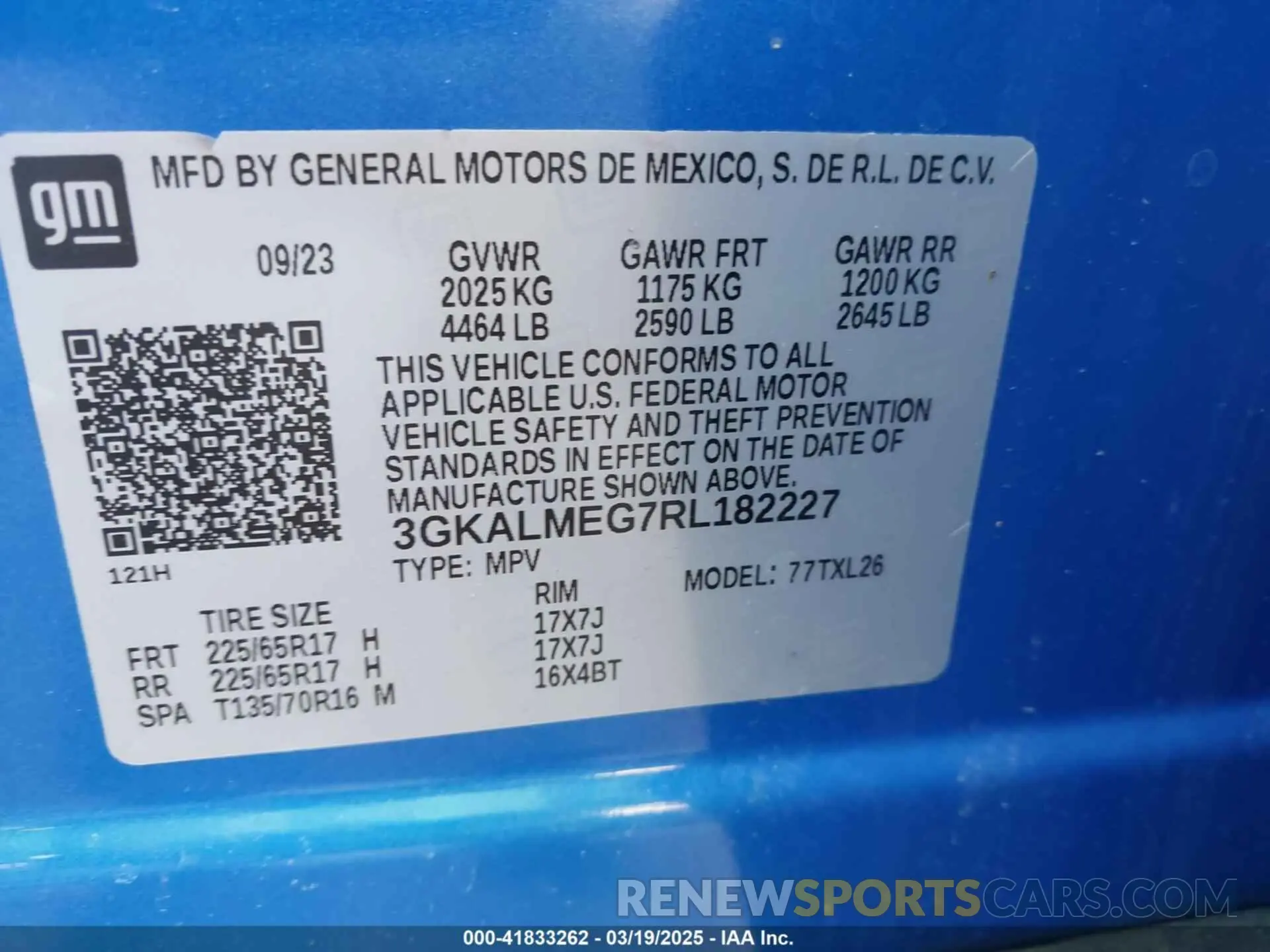 9 Photograph of a damaged car 3GKALMEG7RL182227 GMC TERRAIN 2024