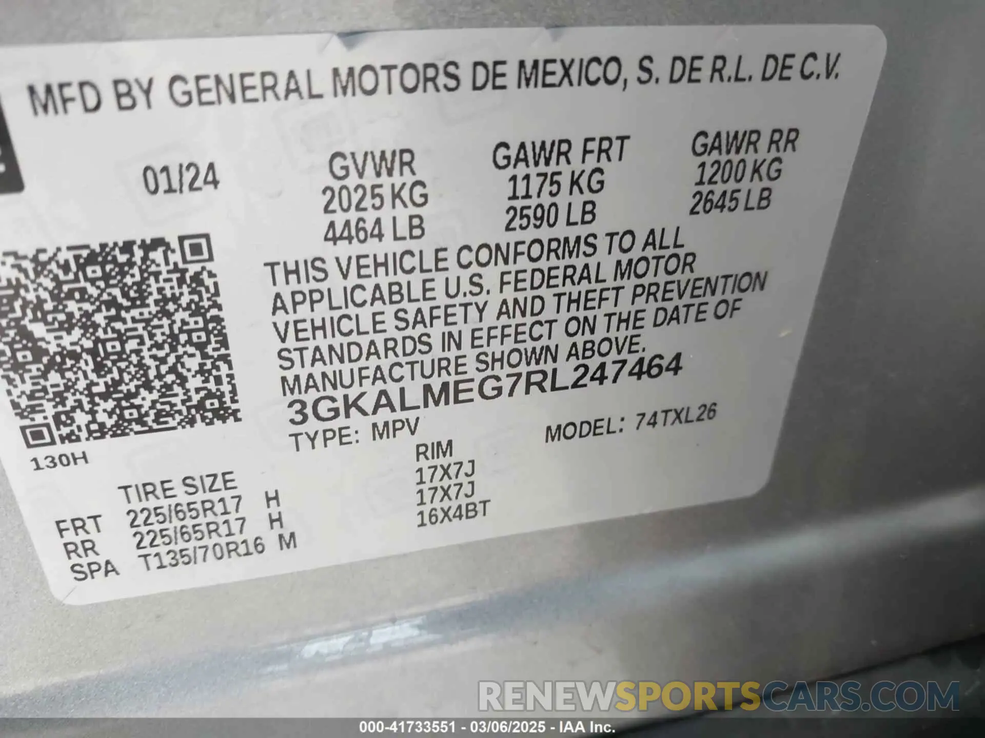 9 Photograph of a damaged car 3GKALMEG7RL247464 GMC TERRAIN 2024