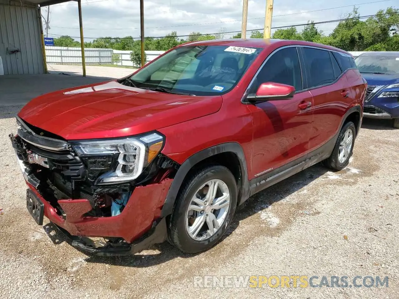 1 Photograph of a damaged car 3GKALMEG8RL156820 GMC TERRAIN 2024