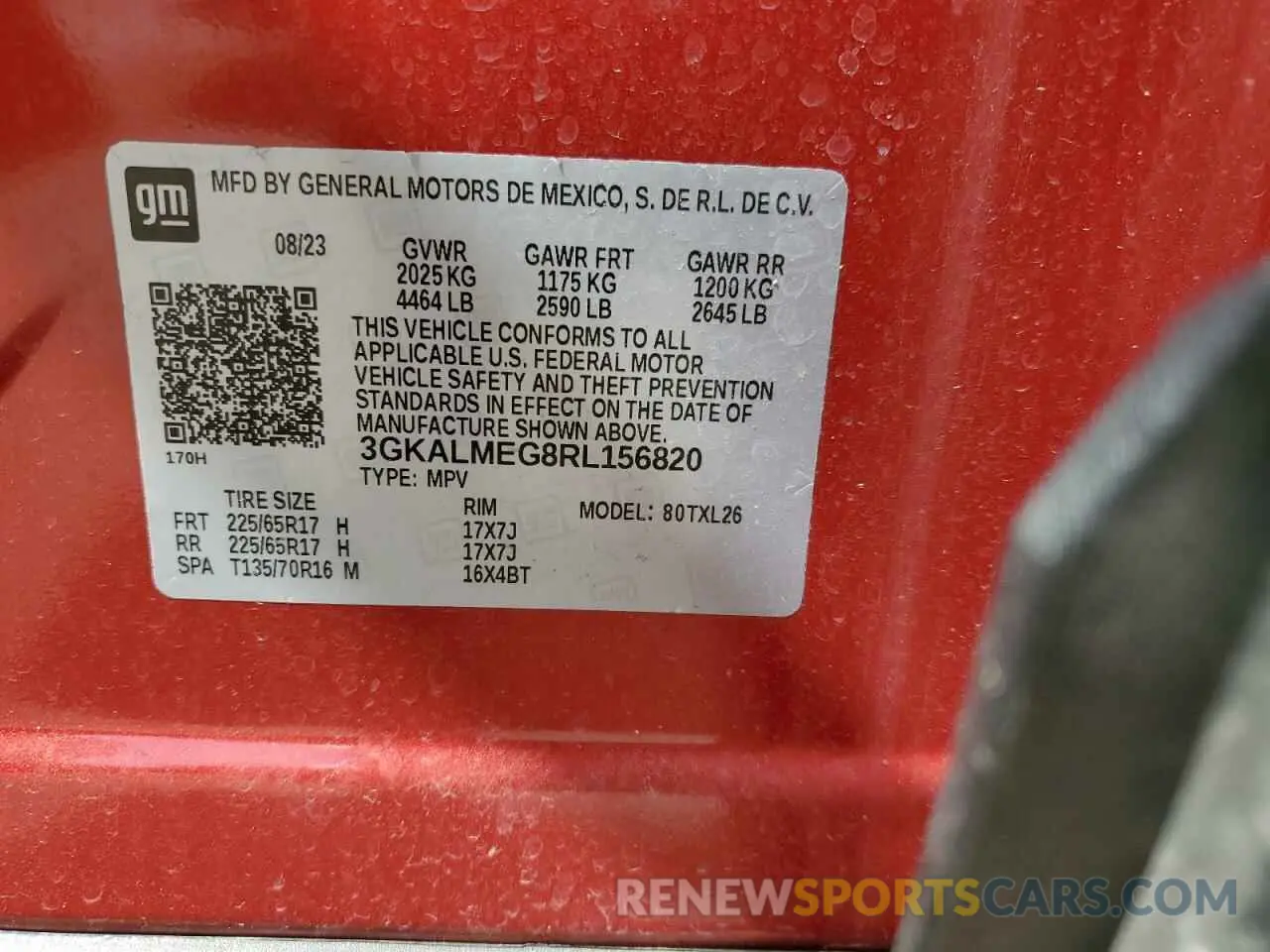 13 Photograph of a damaged car 3GKALMEG8RL156820 GMC TERRAIN 2024