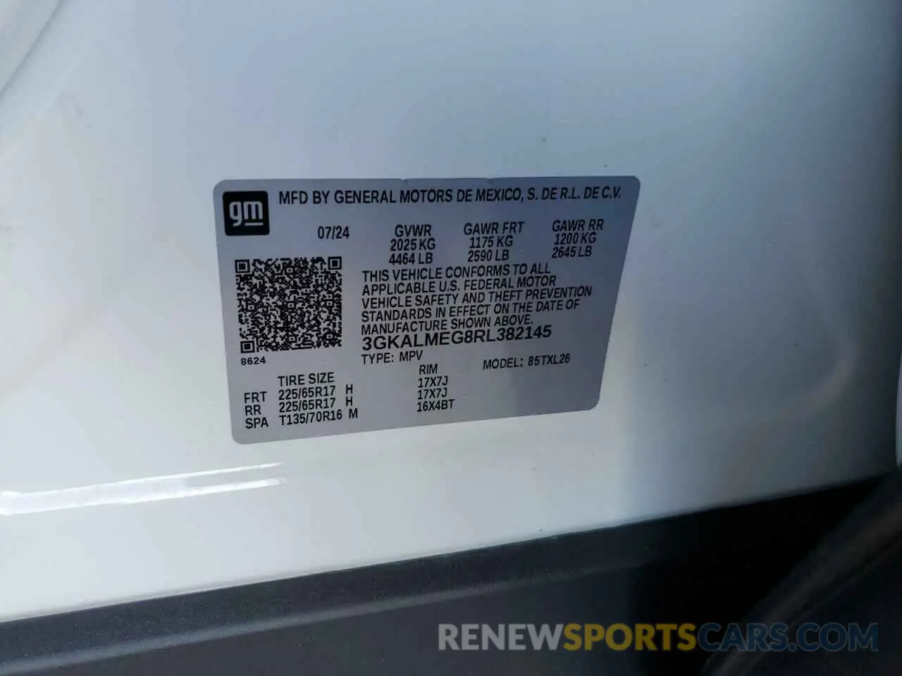 13 Photograph of a damaged car 3GKALMEG8RL382145 GMC TERRAIN 2024