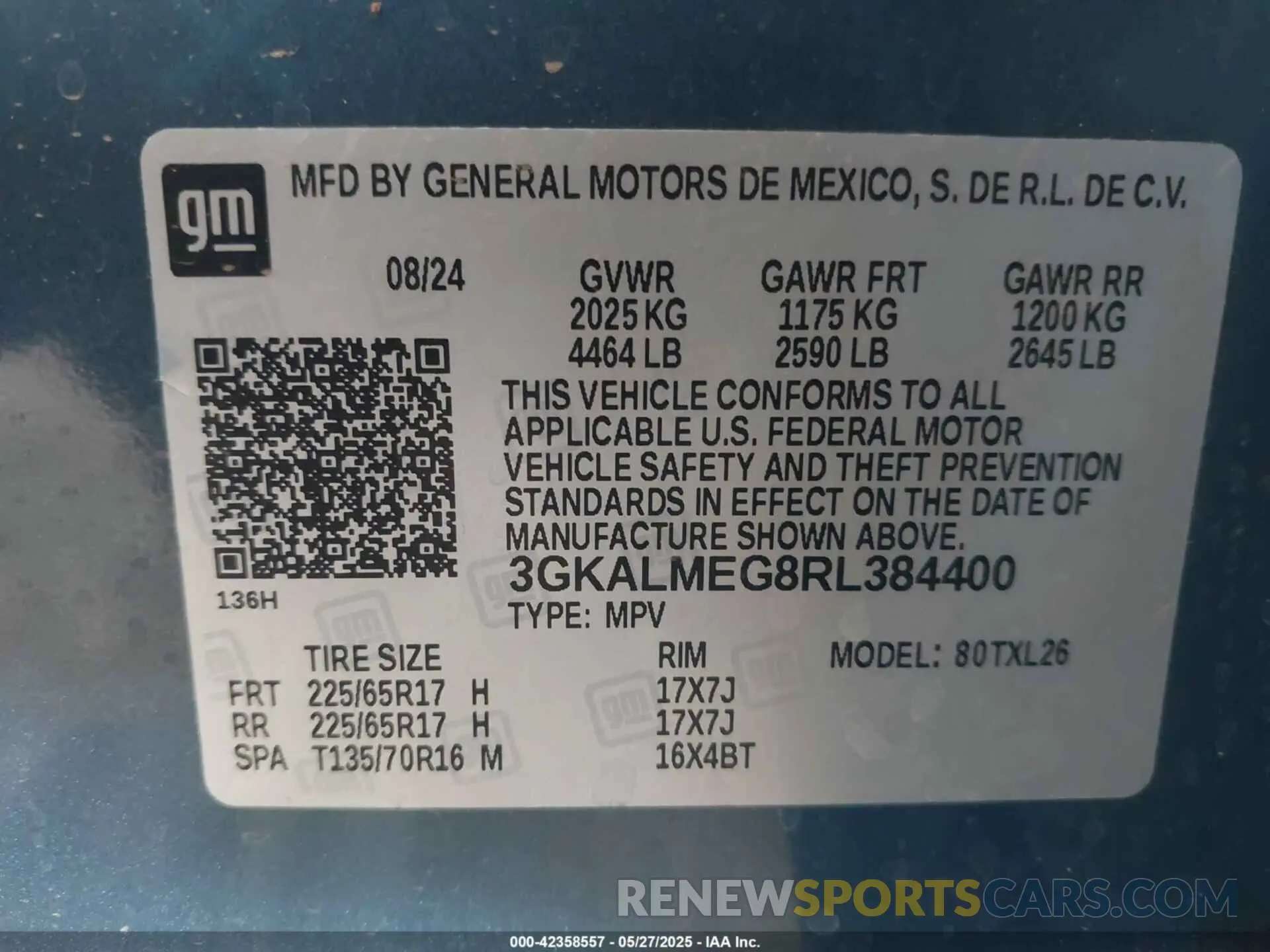 9 Photograph of a damaged car 3GKALMEG8RL384400 GMC TERRAIN 2024
