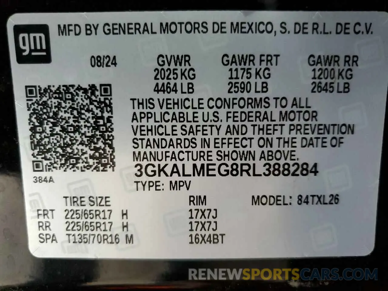 14 Photograph of a damaged car 3GKALMEG8RL388284 GMC TERRAIN 2024