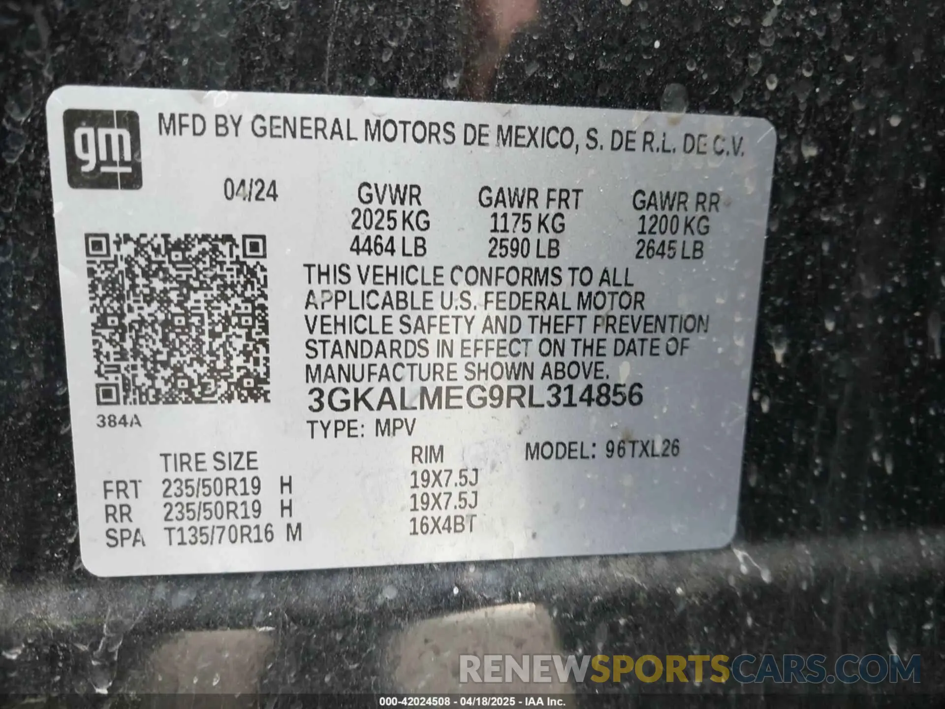 9 Photograph of a damaged car 3GKALMEG9RL314856 GMC TERRAIN 2024