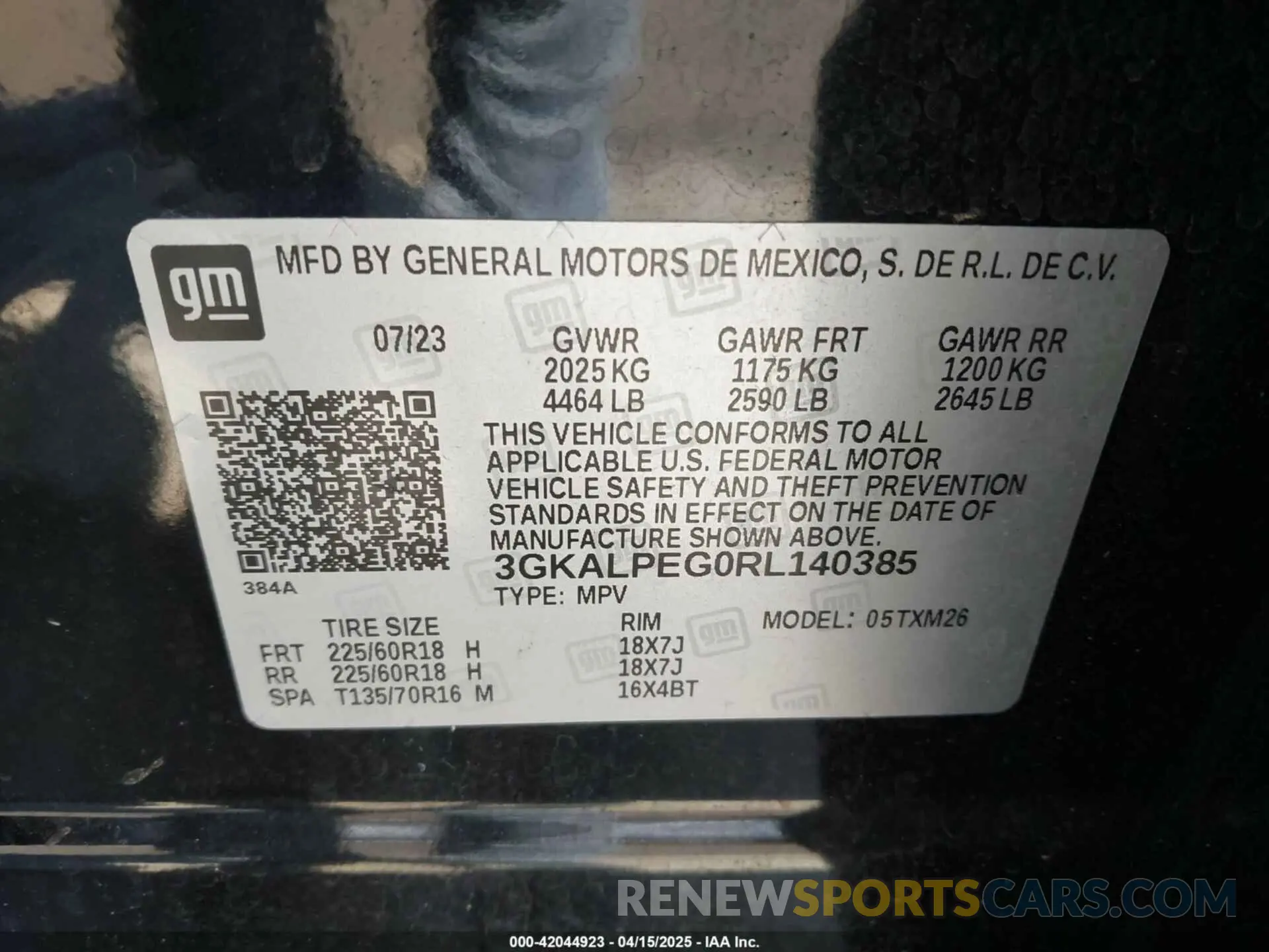 9 Photograph of a damaged car 3GKALPEG0RL140385 GMC TERRAIN 2024