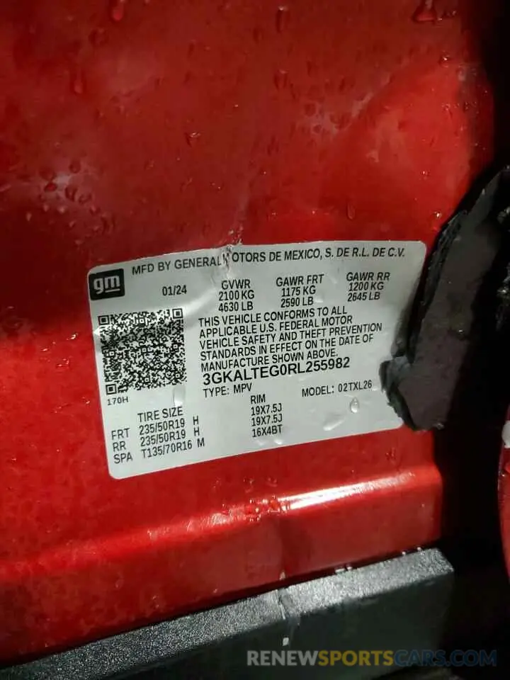 13 Photograph of a damaged car 3GKALTEG0RL255982 GMC TERRAIN 2024