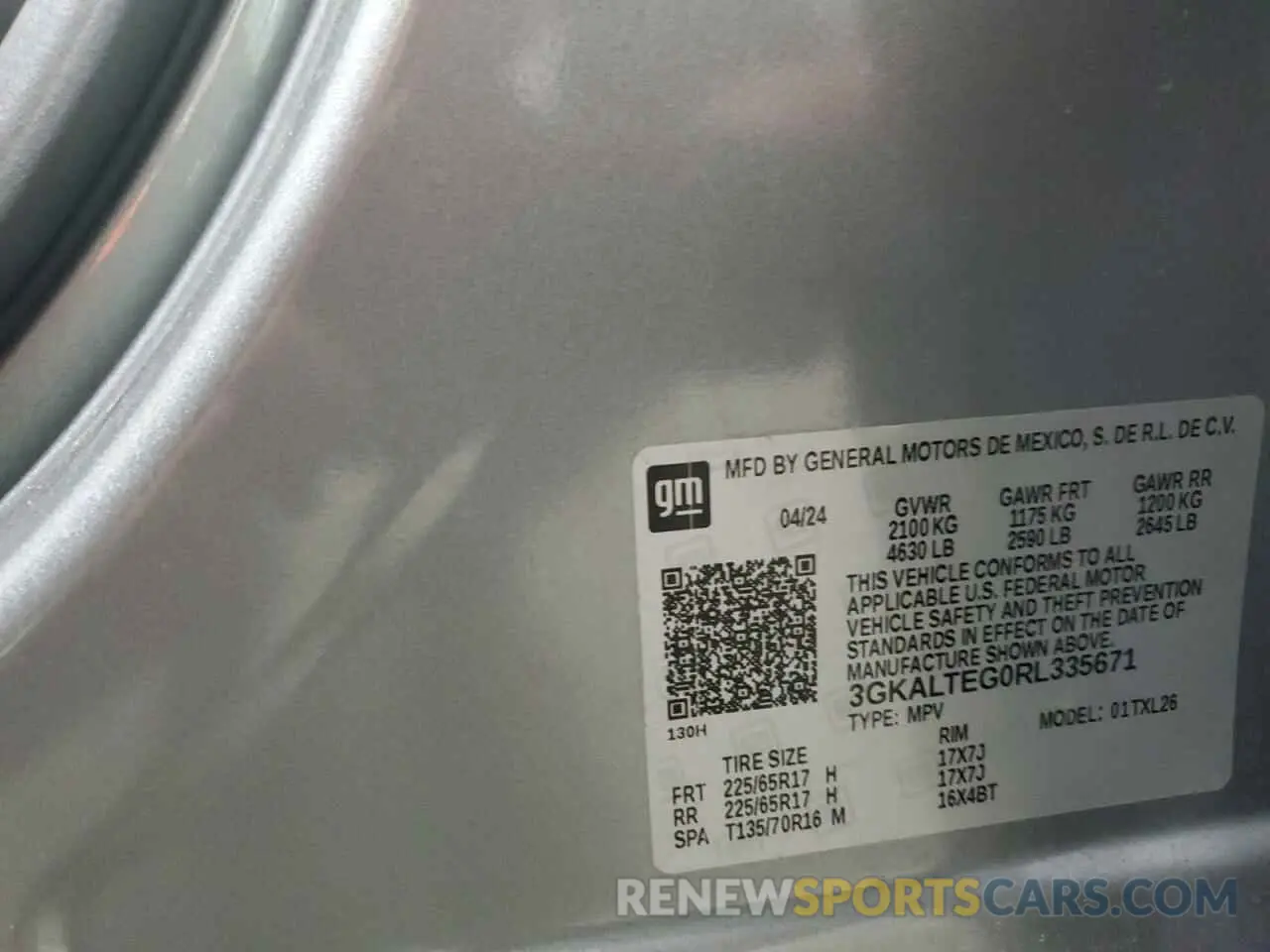 13 Photograph of a damaged car 3GKALTEG0RL335671 GMC TERRAIN 2024