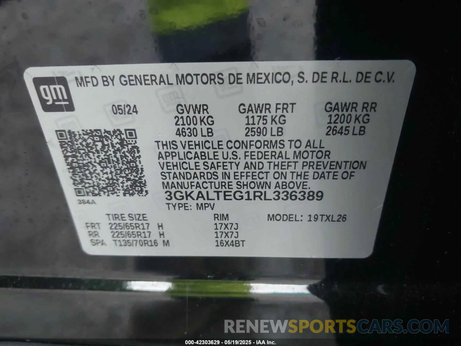 9 Photograph of a damaged car 3GKALTEG1RL336389 GMC TERRAIN 2024
