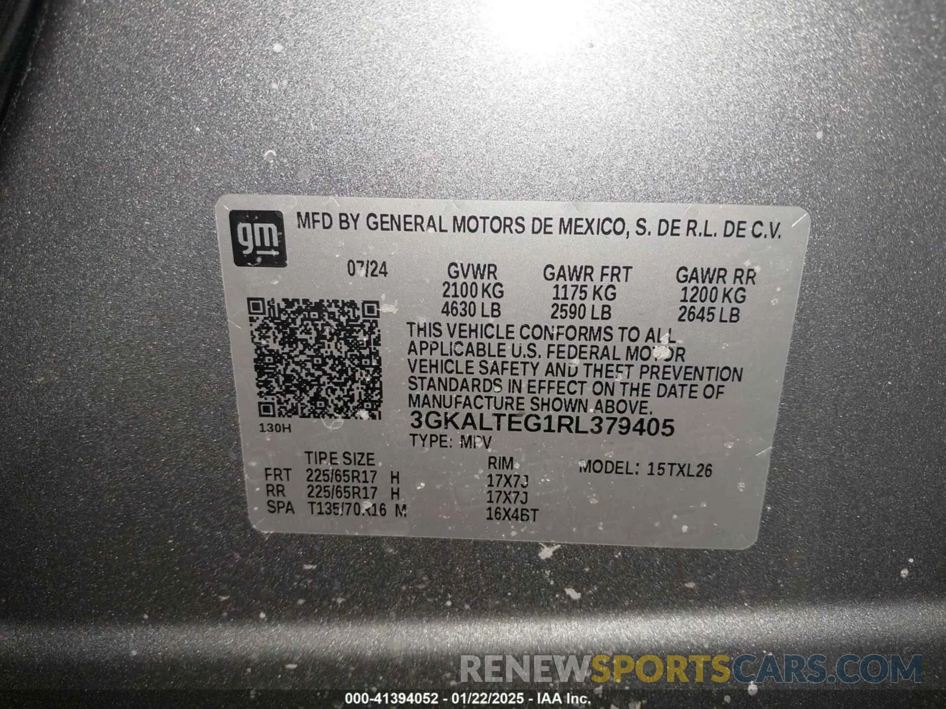 9 Photograph of a damaged car 3GKALTEG1RL379405 GMC TERRAIN 2024