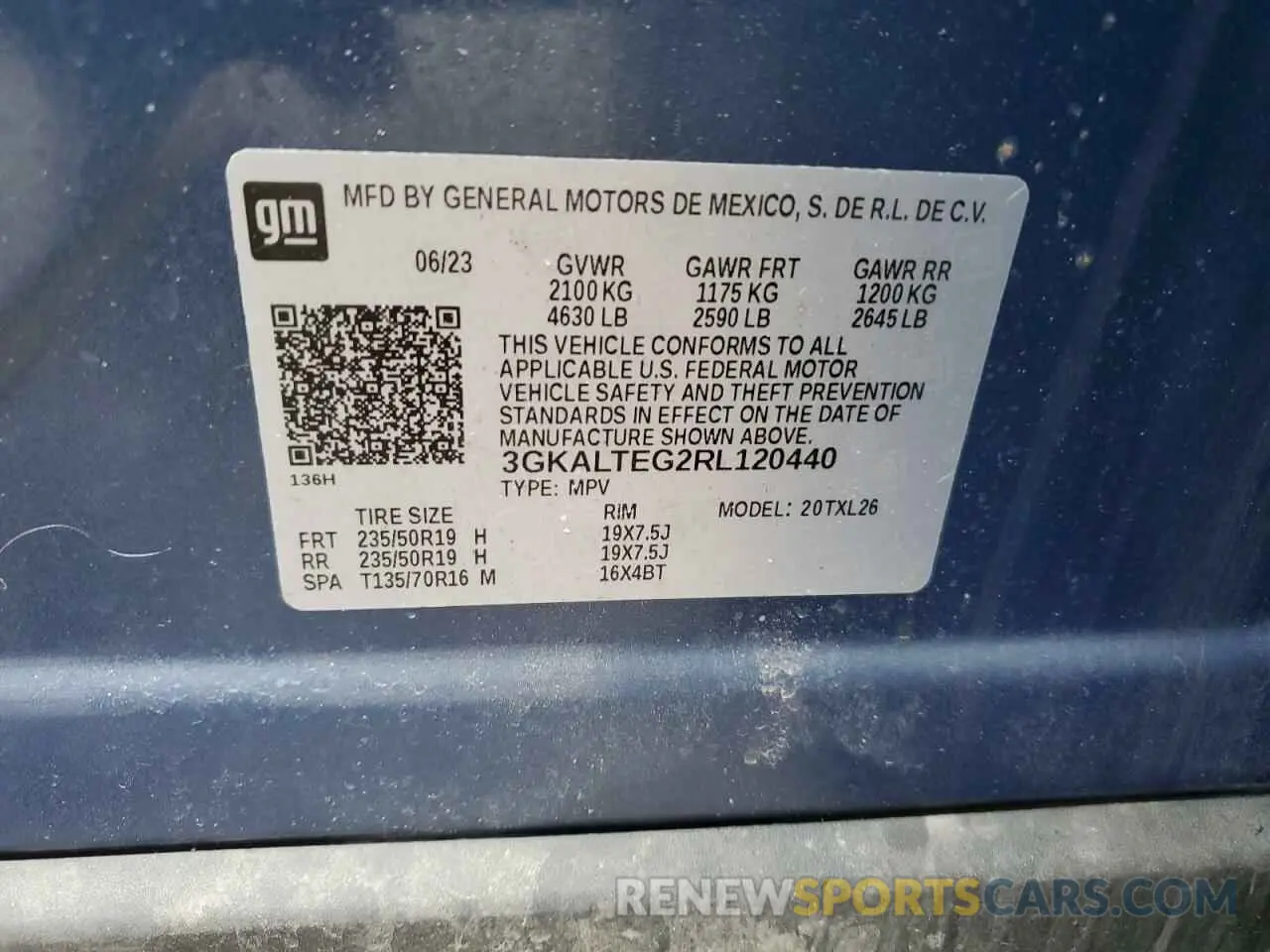 14 Photograph of a damaged car 3GKALTEG2RL120440 GMC TERRAIN 2024