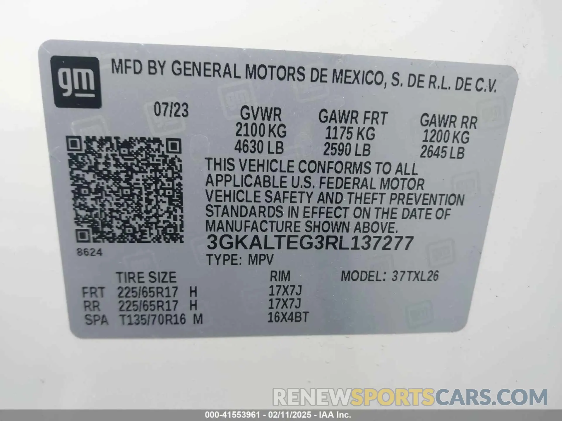 9 Photograph of a damaged car 3GKALTEG3RL137277 GMC TERRAIN 2024
