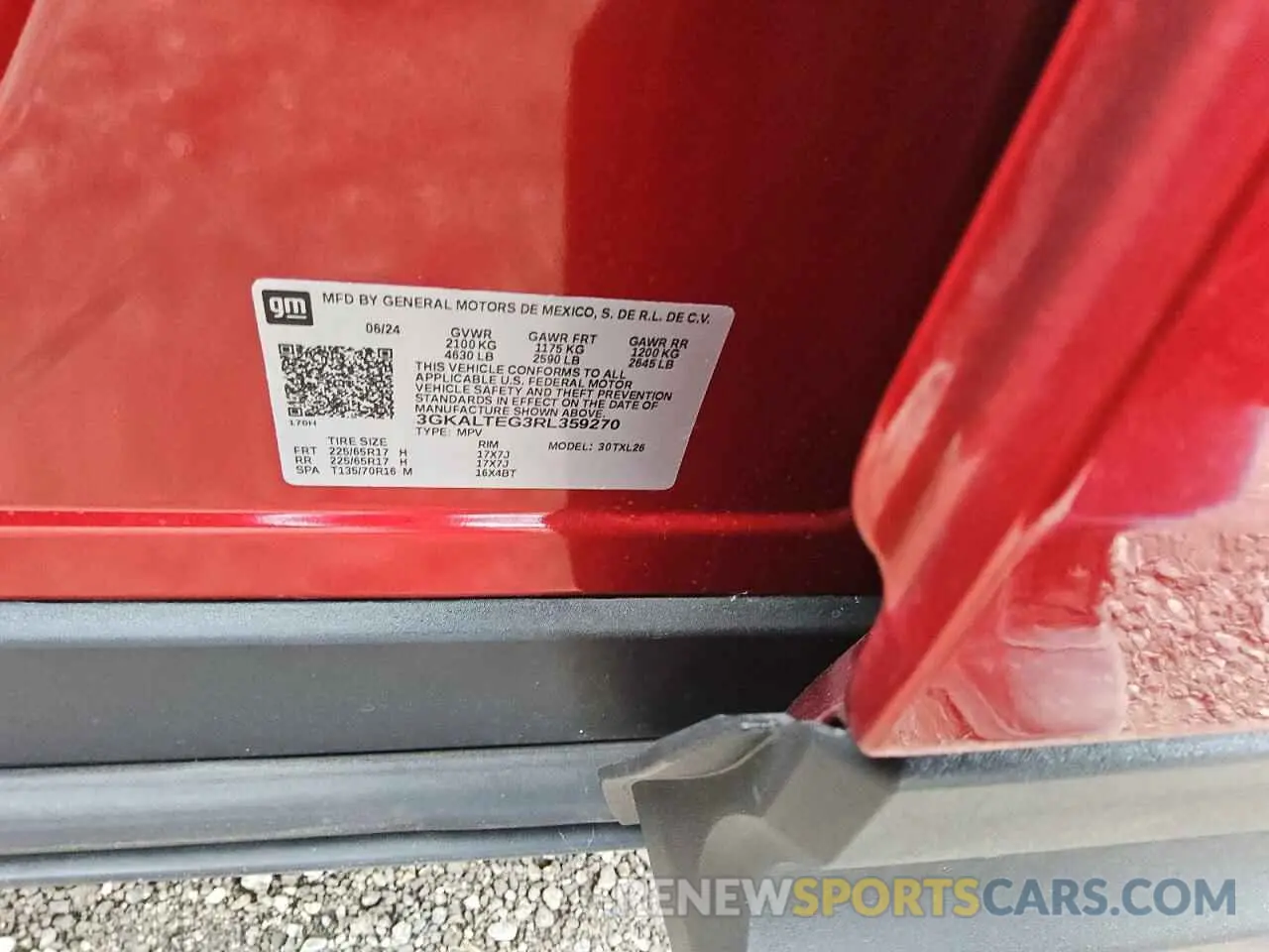 12 Photograph of a damaged car 3GKALTEG3RL359270 GMC TERRAIN 2024