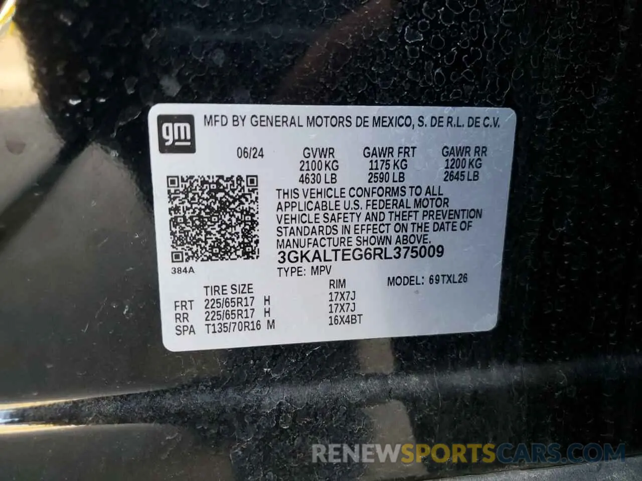 13 Photograph of a damaged car 3GKALTEG6RL375009 GMC TERRAIN 2024