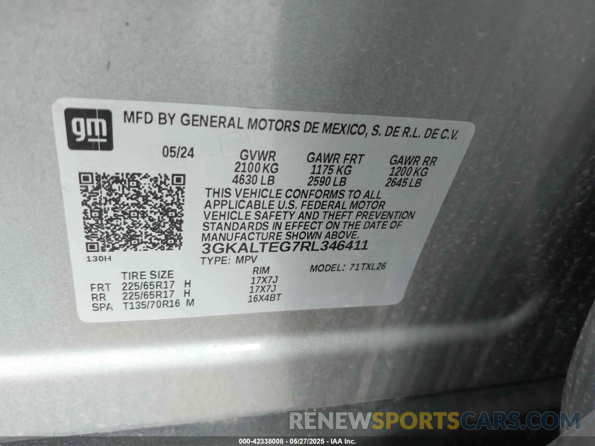 9 Photograph of a damaged car 3GKALTEG7RL346411 GMC TERRAIN 2024