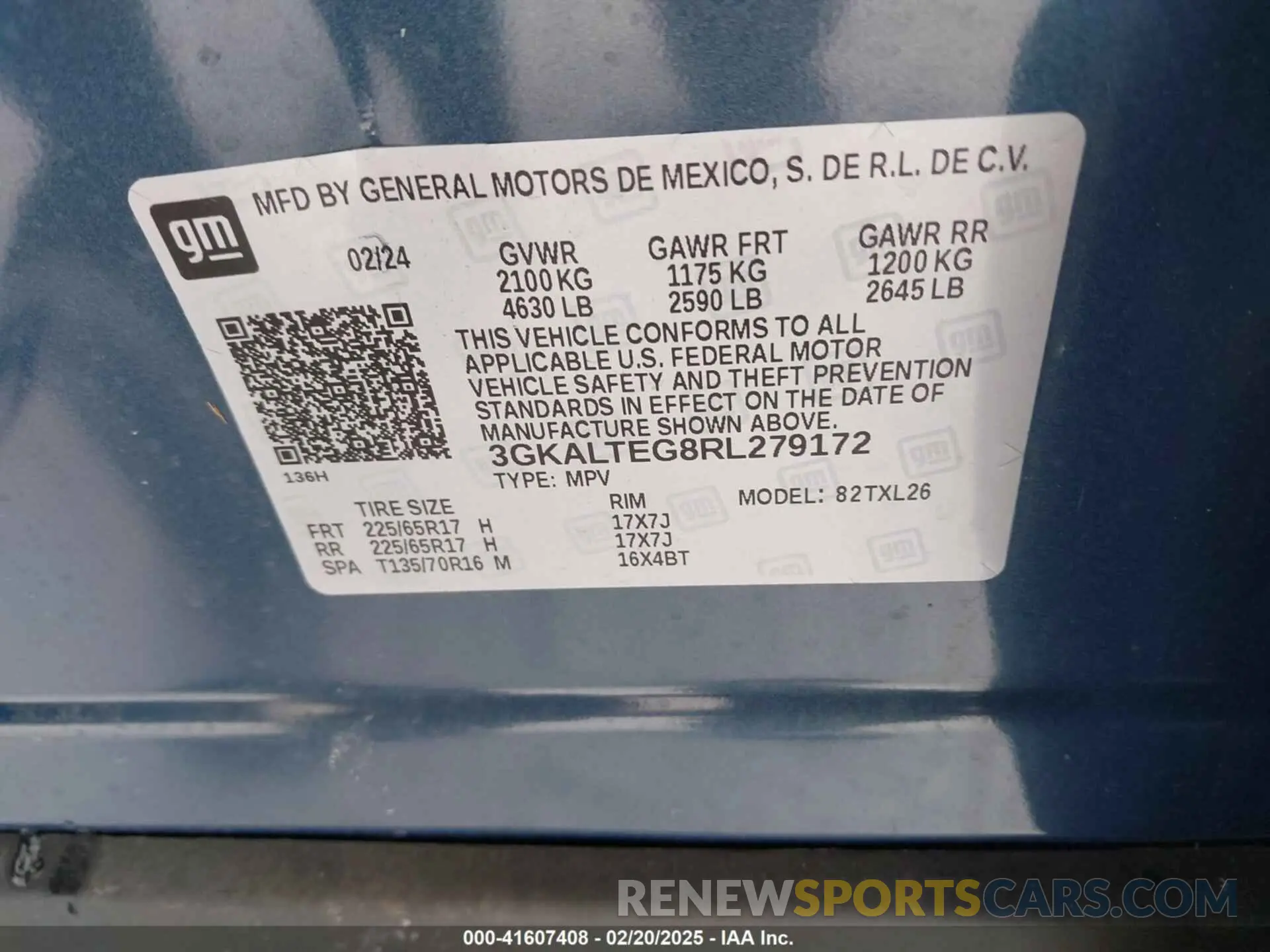 9 Photograph of a damaged car 3GKALTEG8RL279172 GMC TERRAIN 2024