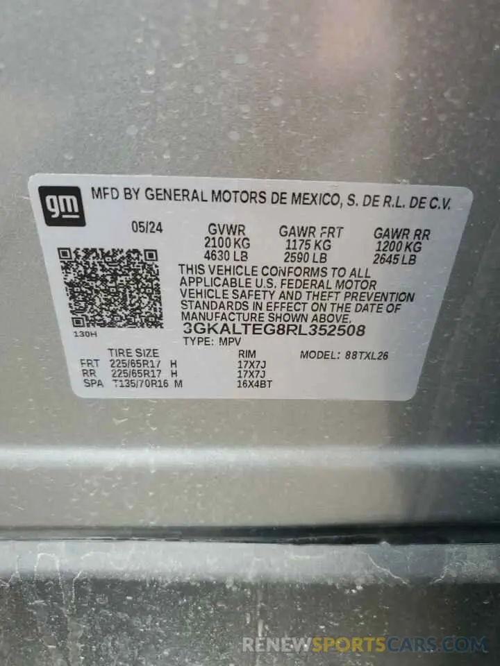 13 Photograph of a damaged car 3GKALTEG8RL352508 GMC TERRAIN 2024
