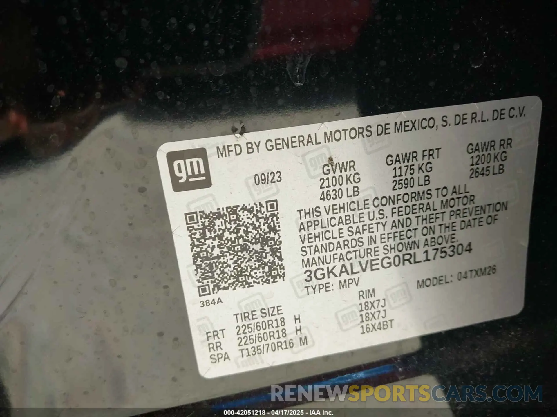 9 Photograph of a damaged car 3GKALVEG0RL175304 GMC TERRAIN 2024