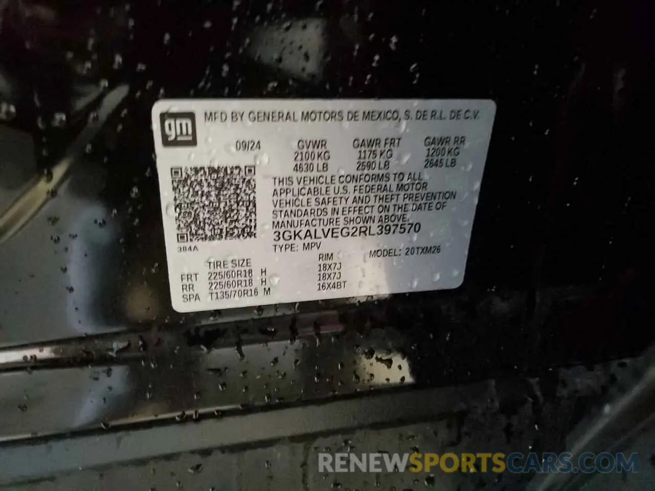 13 Photograph of a damaged car 3GKALVEG2RL397570 GMC TERRAIN 2024