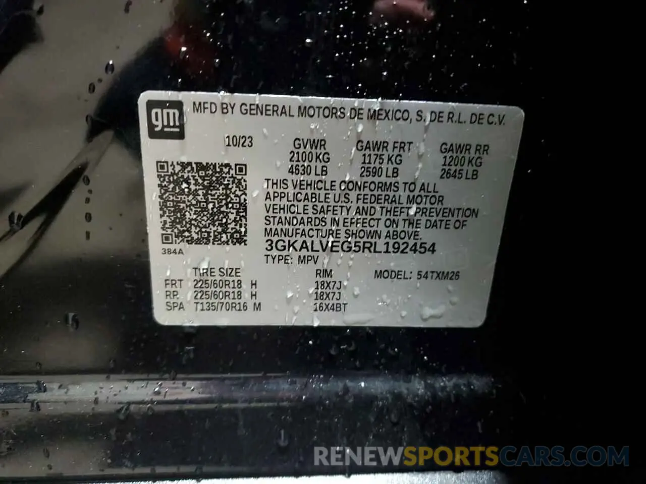 13 Photograph of a damaged car 3GKALVEG5RL192454 GMC TERRAIN 2024