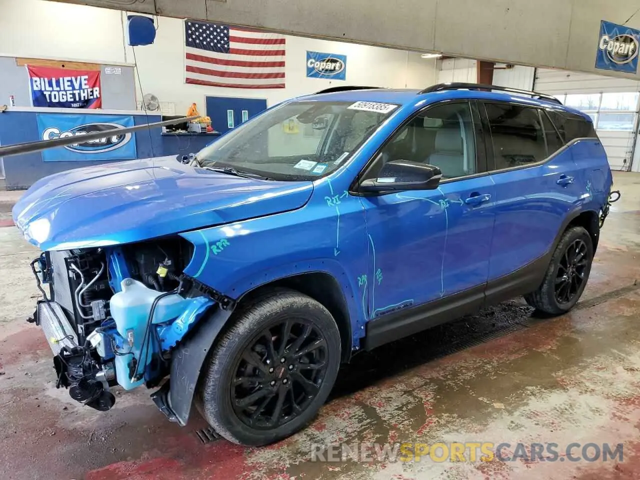1 Photograph of a damaged car 3GKALVEG8RL264425 GMC TERRAIN 2024