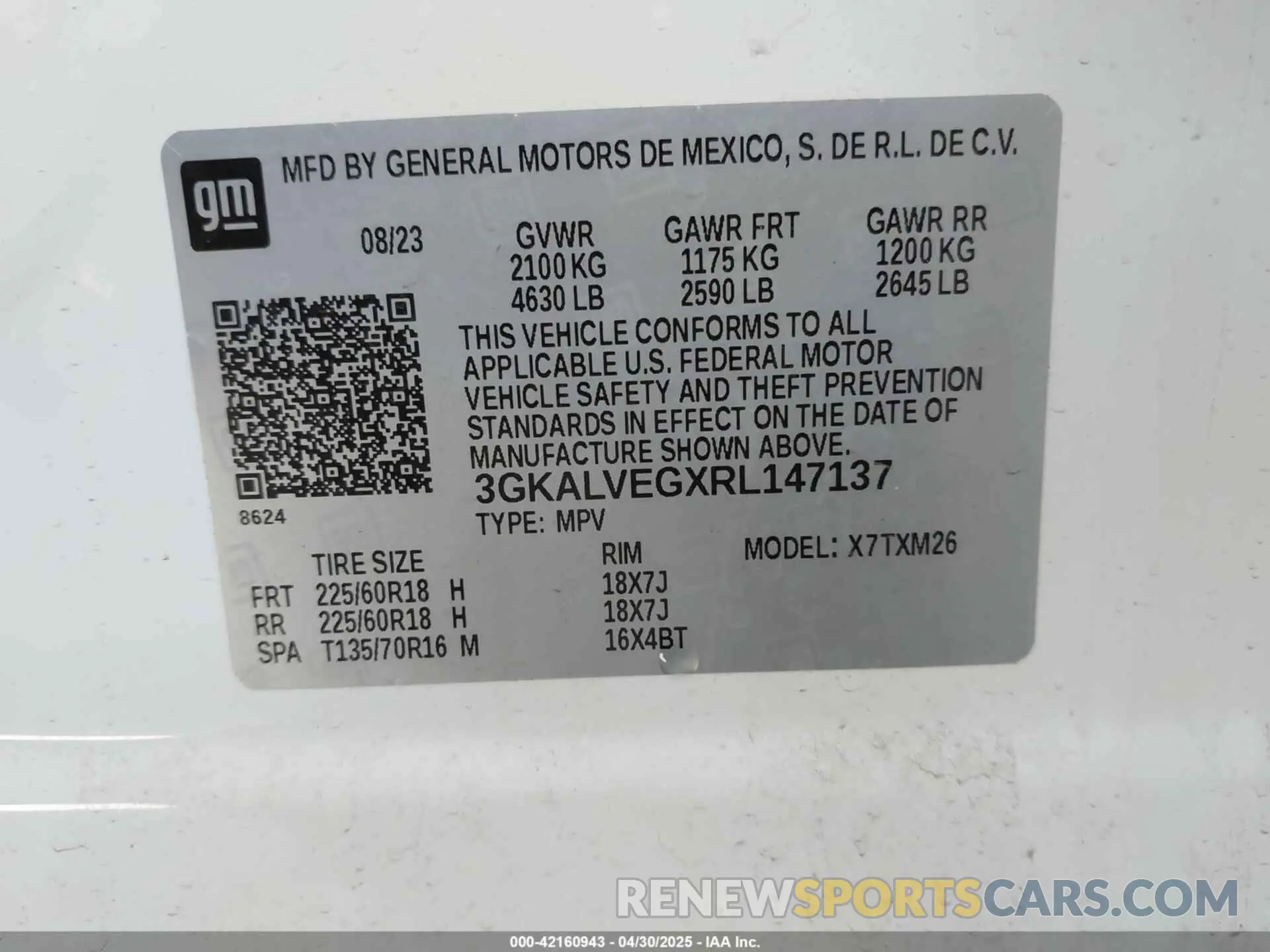 9 Photograph of a damaged car 3GKALVEGXRL147137 GMC TERRAIN 2024