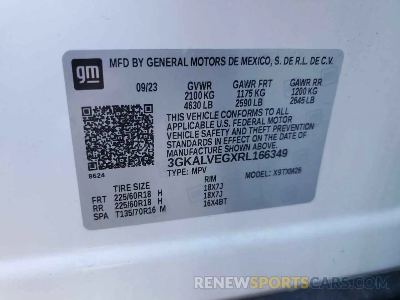 13 Photograph of a damaged car 3GKALVEGXRL166349 GMC TERRAIN 2024