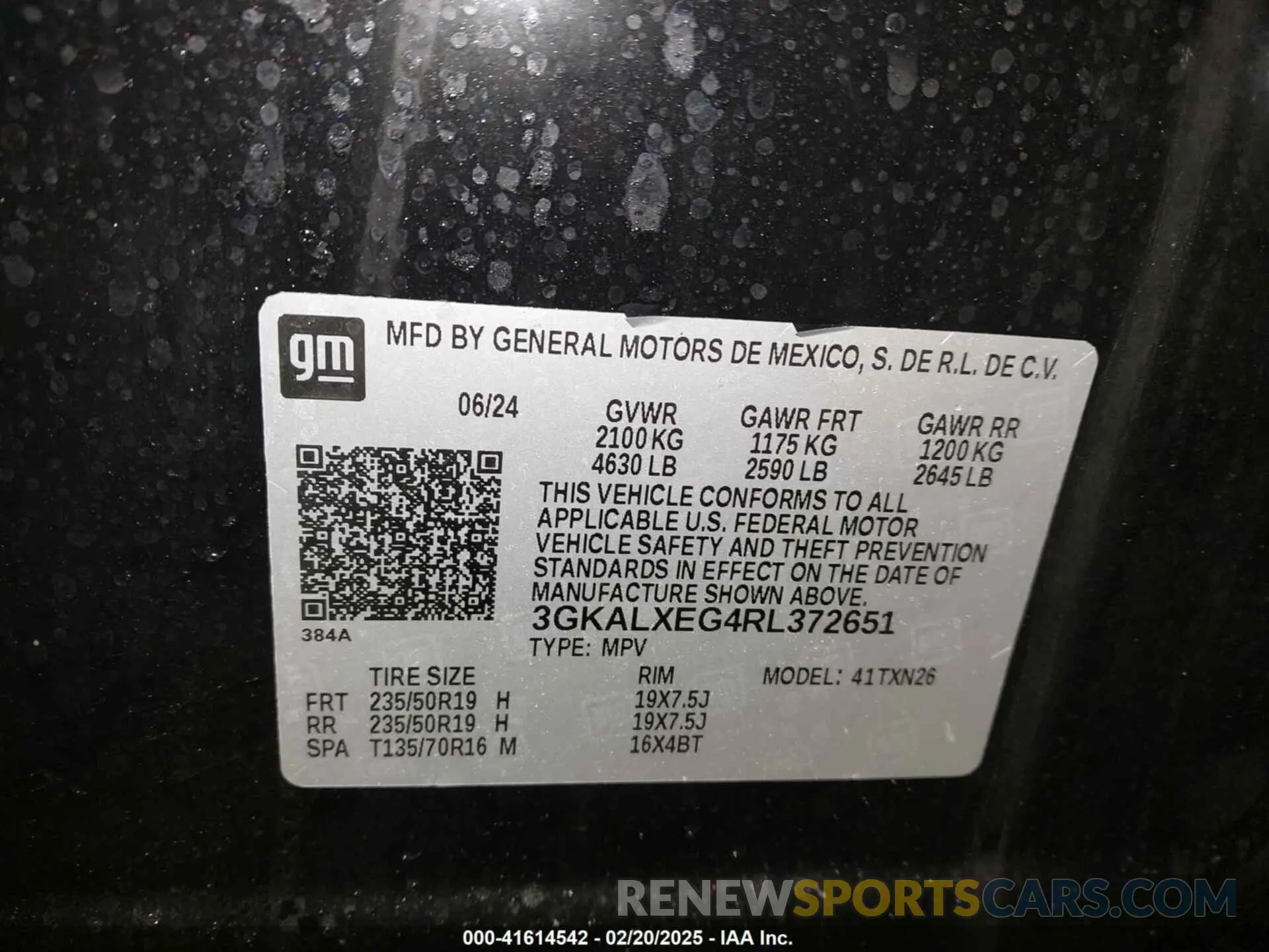 9 Photograph of a damaged car 3GKALXEG4RL372651 GMC TERRAIN 2024
