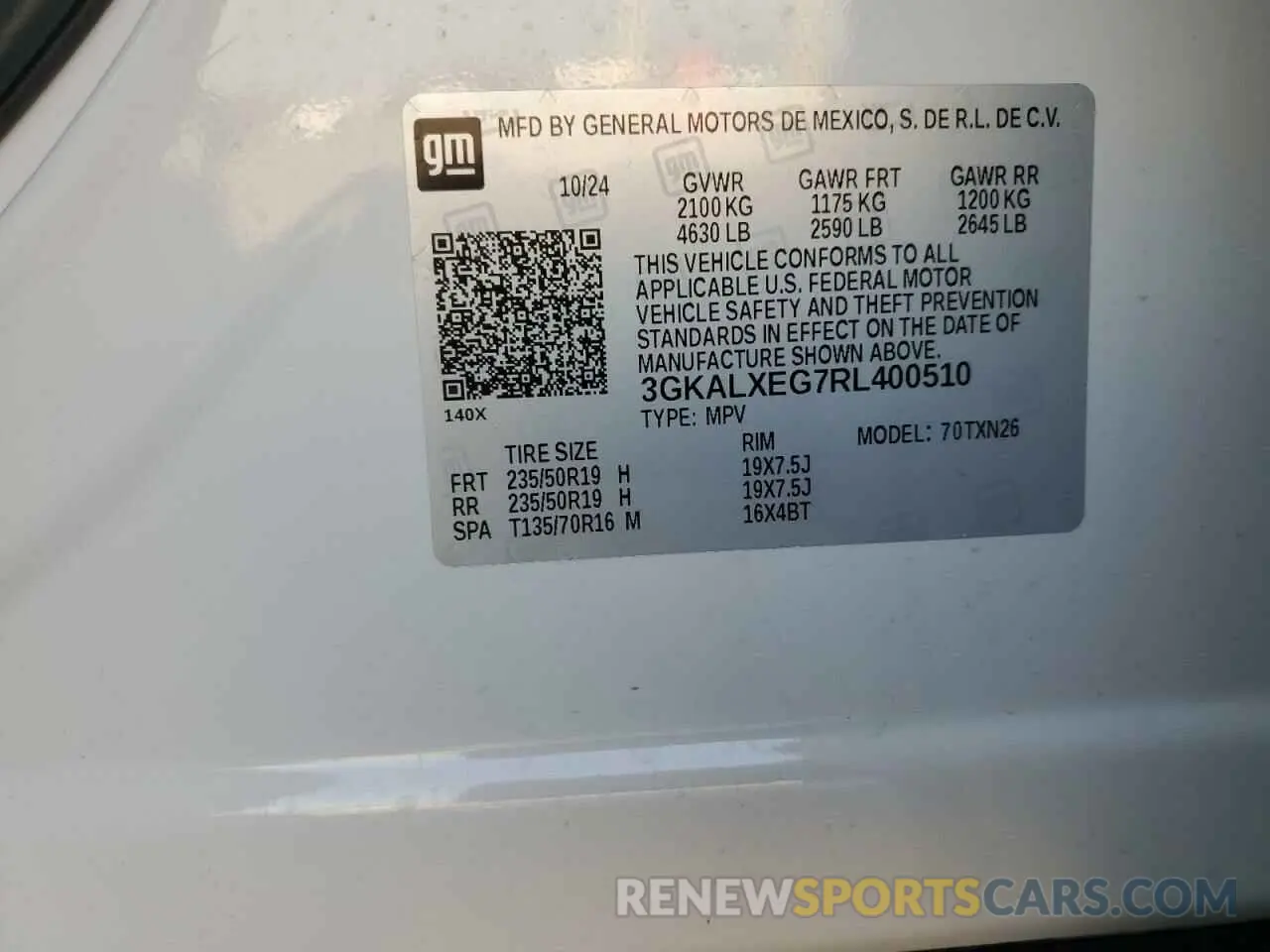13 Photograph of a damaged car 3GKALXEG7RL400510 GMC TERRAIN 2024