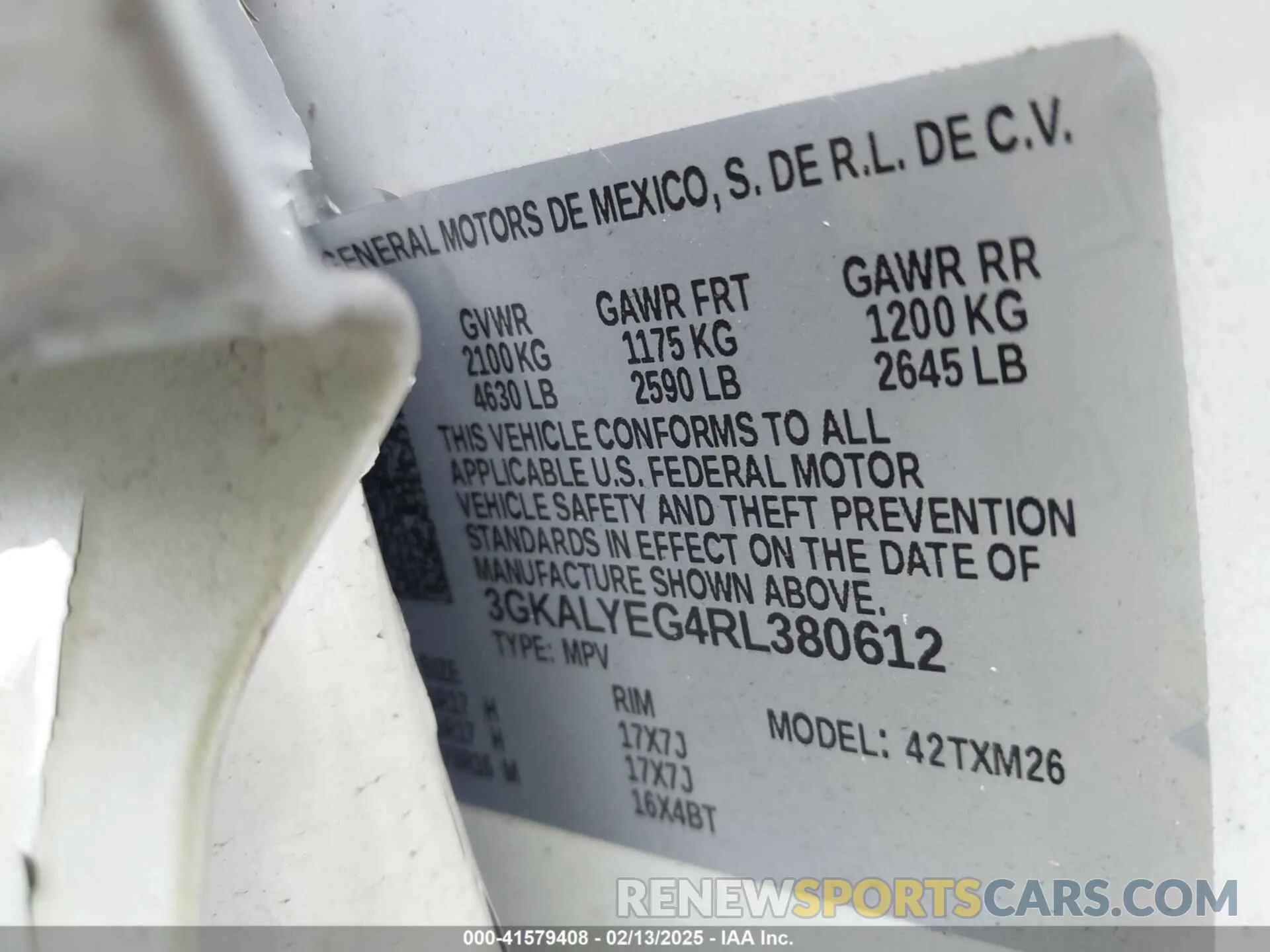 9 Photograph of a damaged car 3GKALYEG4RL380612 GMC TERRAIN 2024