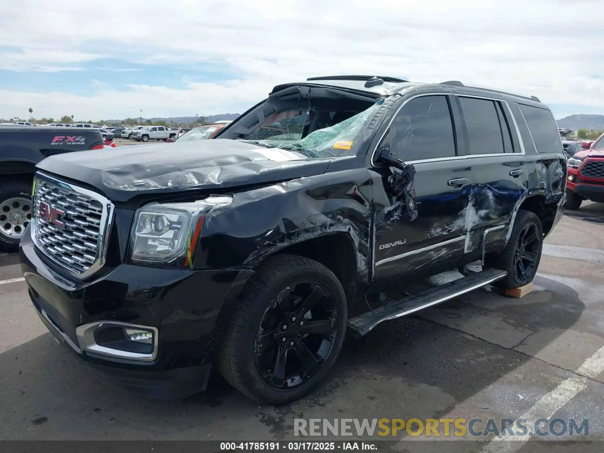 2 Photograph of a damaged car 1GKS1CKJ0KR251701 GMC YUKON 2019