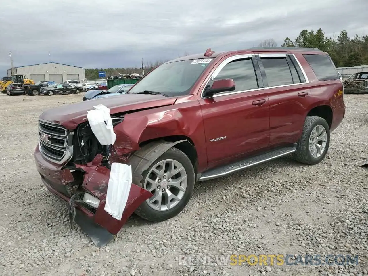 1 Photograph of a damaged car 1GKS1DKC2KR354691 GMC YUKON 2019