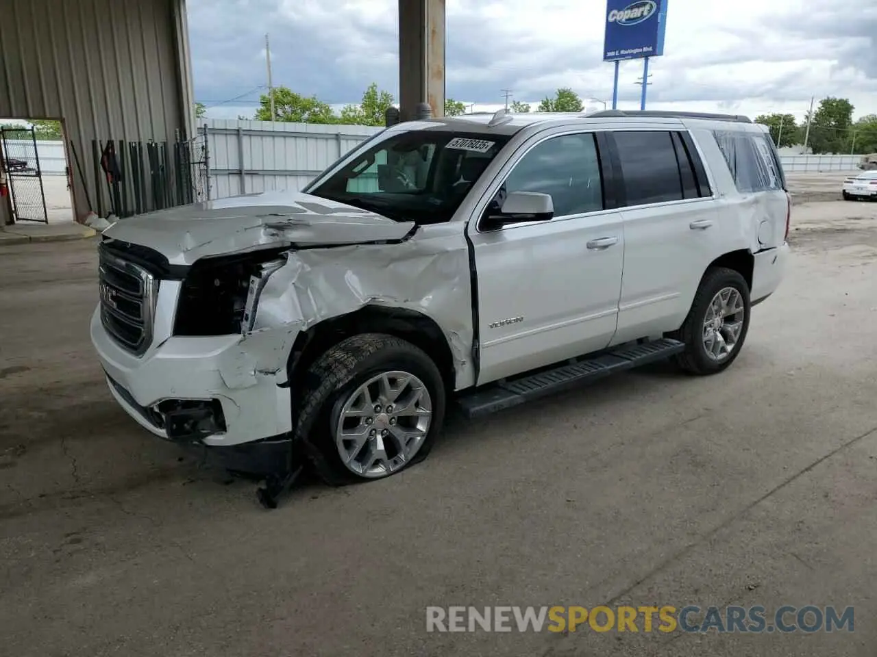 1 Photograph of a damaged car 1GKS2BKC4KR307857 GMC YUKON 2019