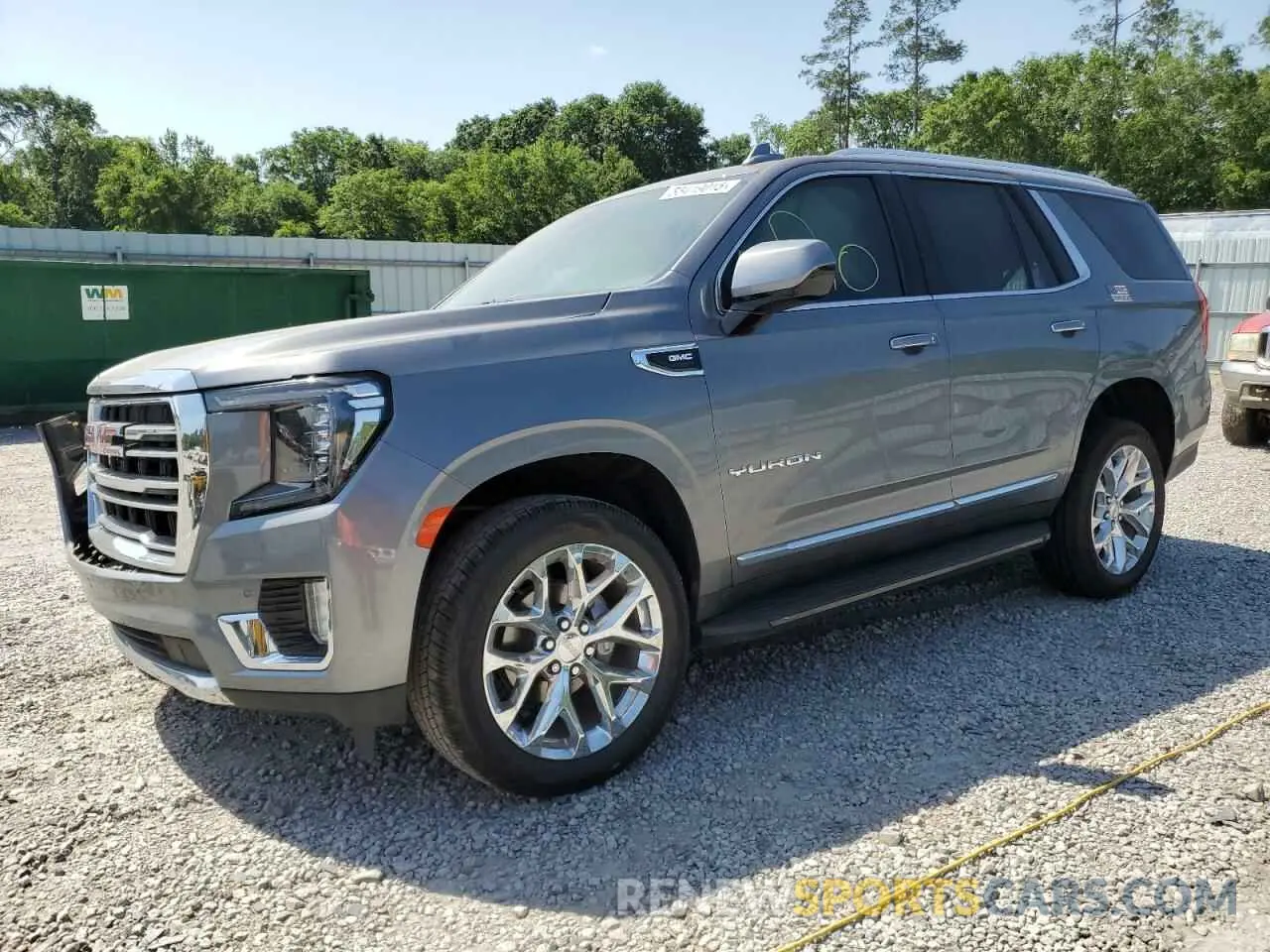 1 Photograph of a damaged car 1GKS1BKD3MR438566 GMC YUKON 2021