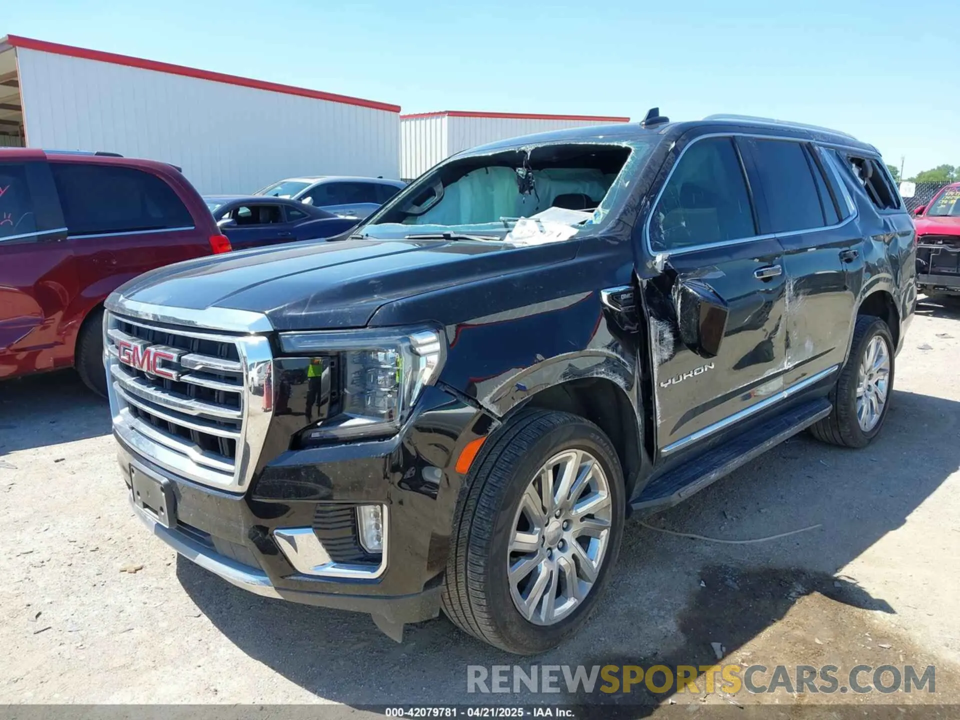 2 Photograph of a damaged car 1GKS1BKD6MR482626 GMC YUKON 2021