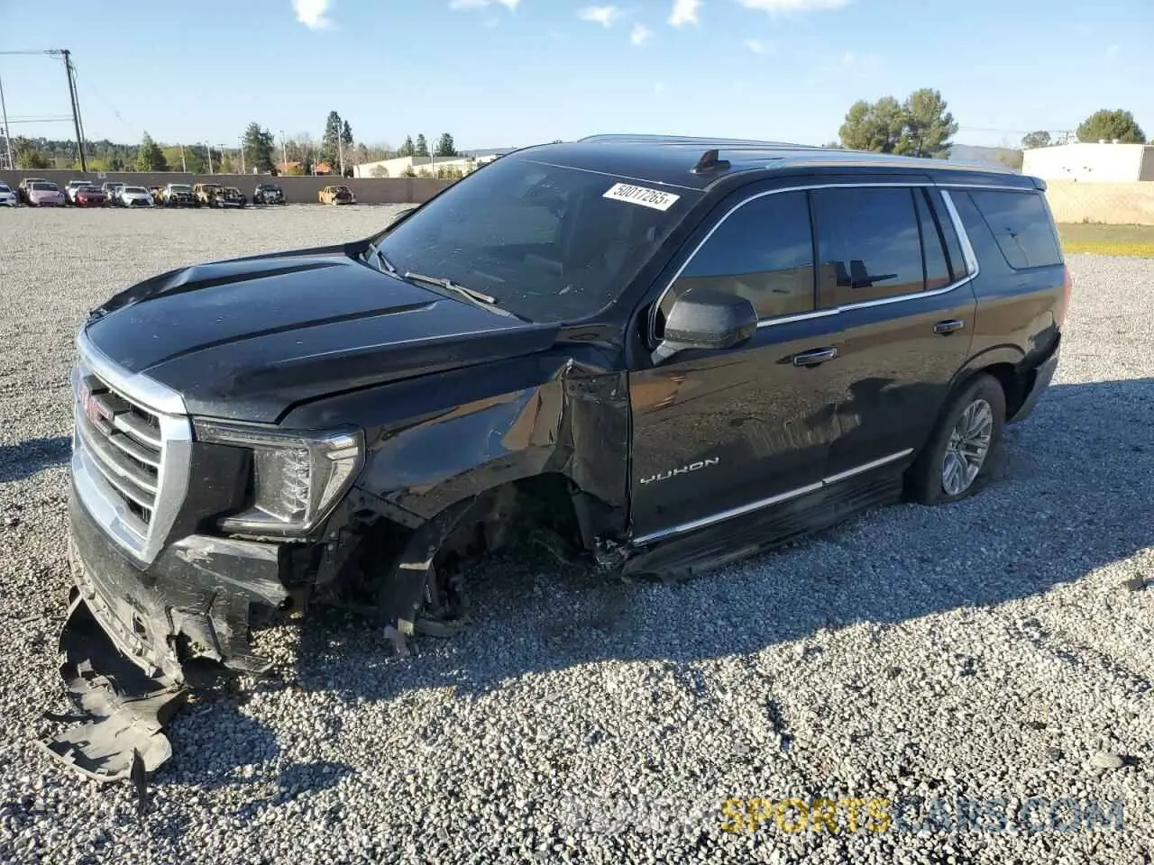 1 Photograph of a damaged car 1GKS1BKD7MR371454 GMC YUKON 2021